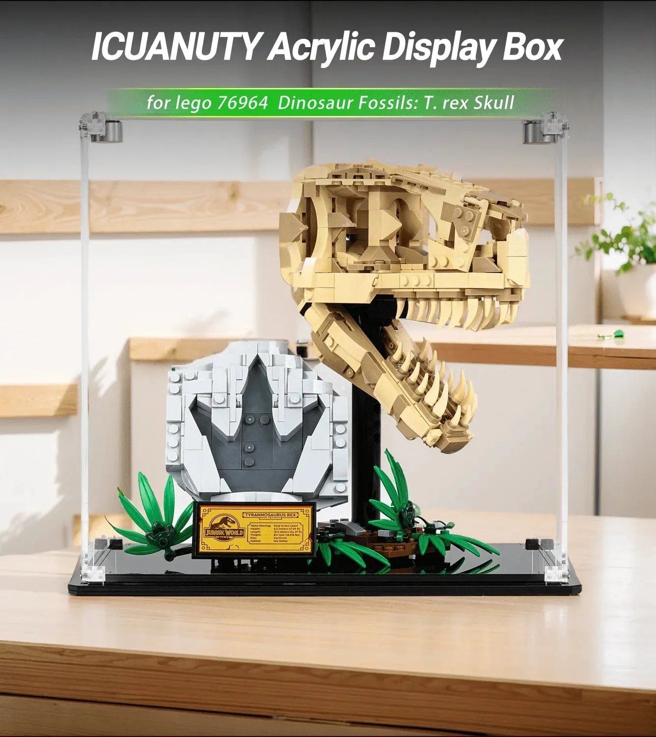 Eksponavimo dėžė Lego Dinosaur Fossils T. rex Skull 76964 — 2