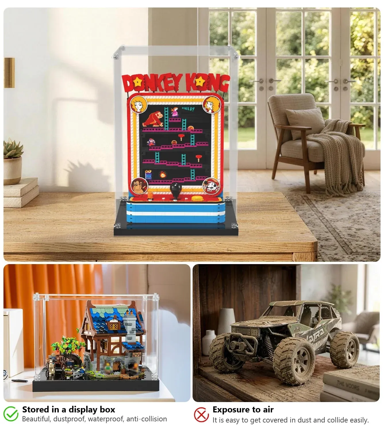 Vitrine für LEGO® Super Mario™ Donkey Kong™ Arcade 72051 — 15