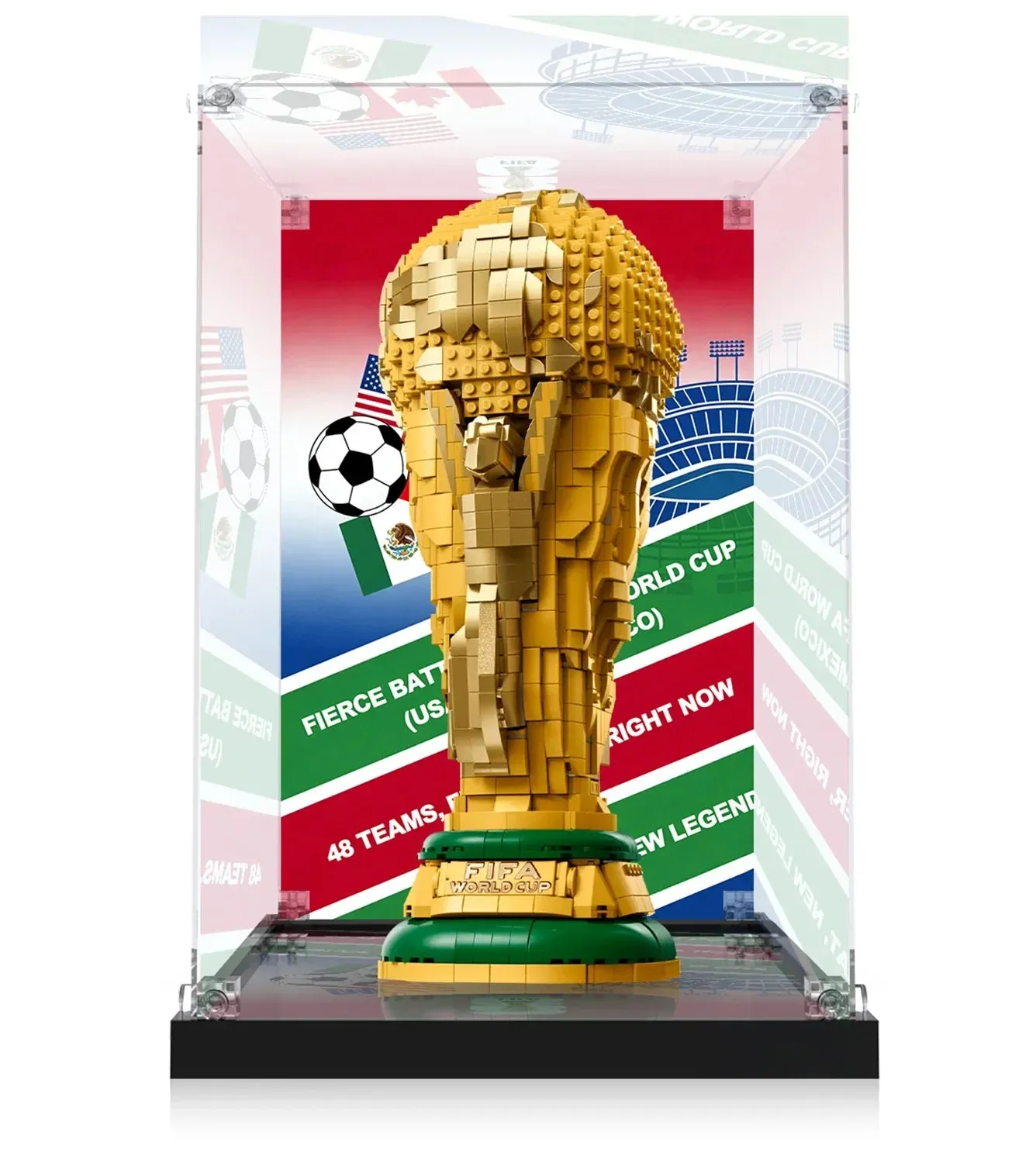 Premium eksponavimo dėžė, suderinama su LEGO® FIFA World Cup™ Official Trophy 43020 – 2026 m. leidimas — 7