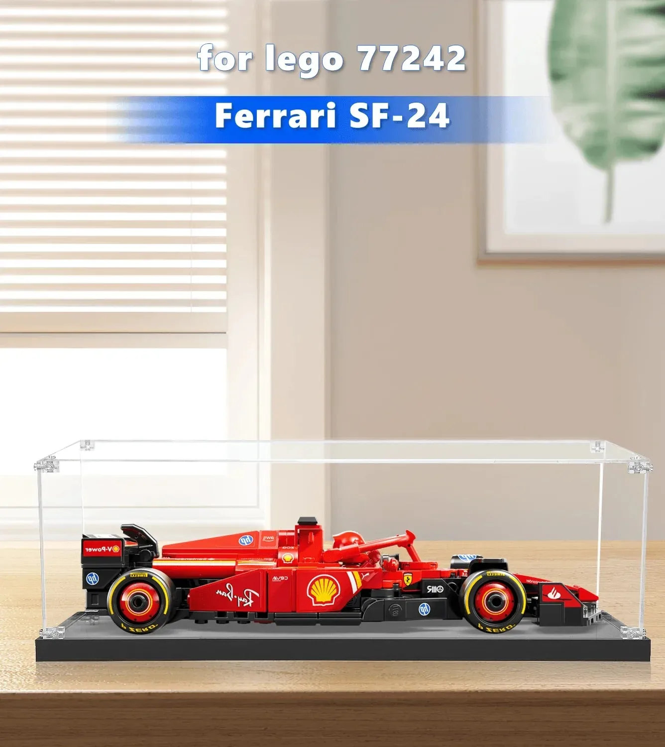 Display Case for LEGO Ferrari SF-24 (1 :32 suitable) 76328 — 2