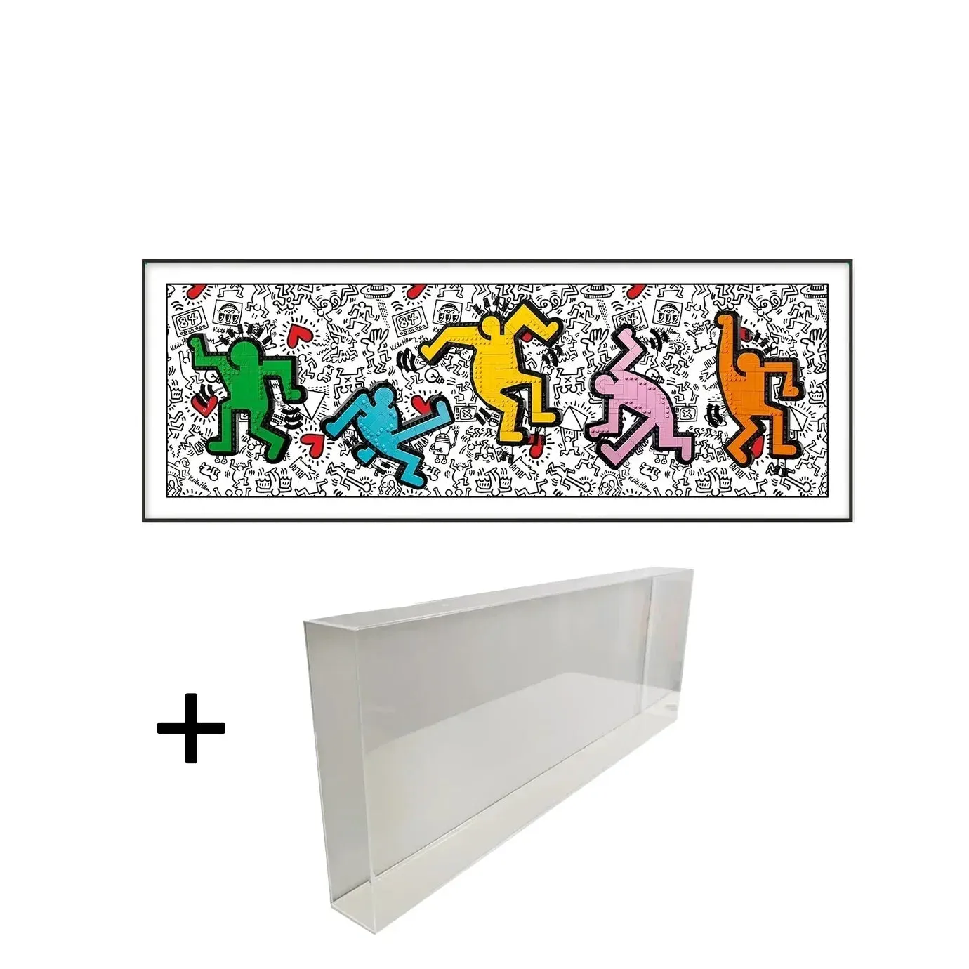 Wall display frame for LEGO Art Keith Haring – Dancing Figures 31216 — 9
