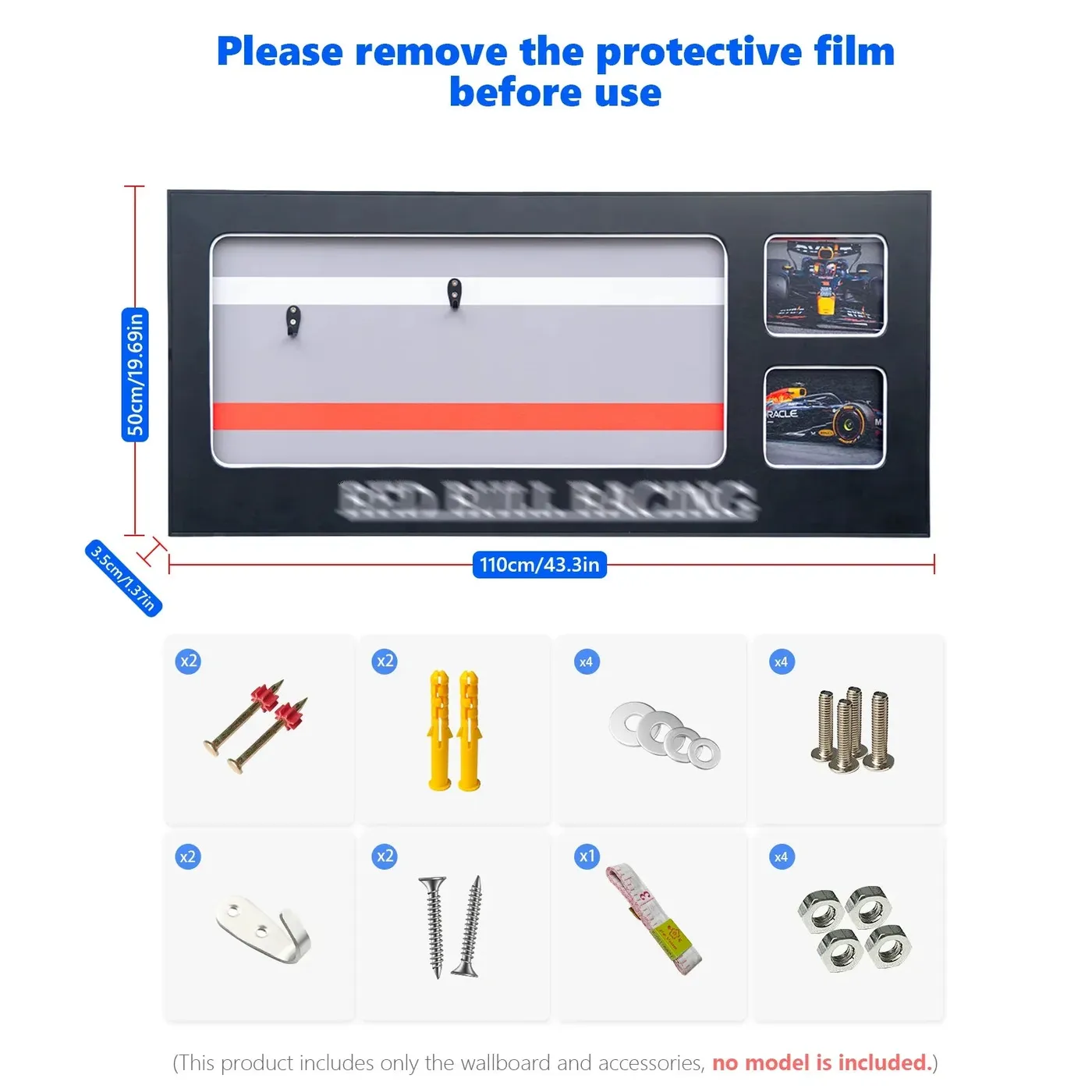 Wand-Display-Kollektion für LEGO Technic™ F1 Rennwagen 42206 42207 42171 42141 — 9