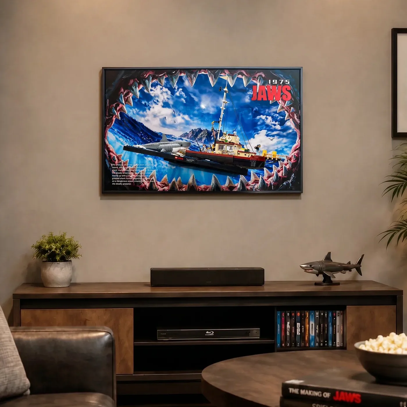 Displayrahmen für LEGO® Ideas Jaws 21350 — 3