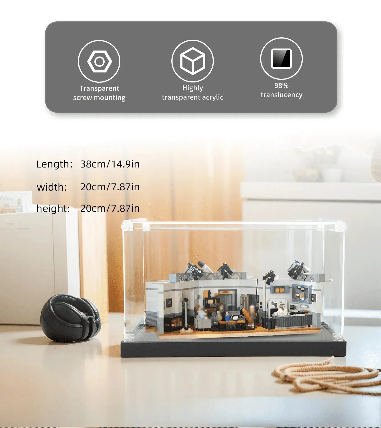 Vitrine für Lego Ideas Seinfeld 21328 — 5