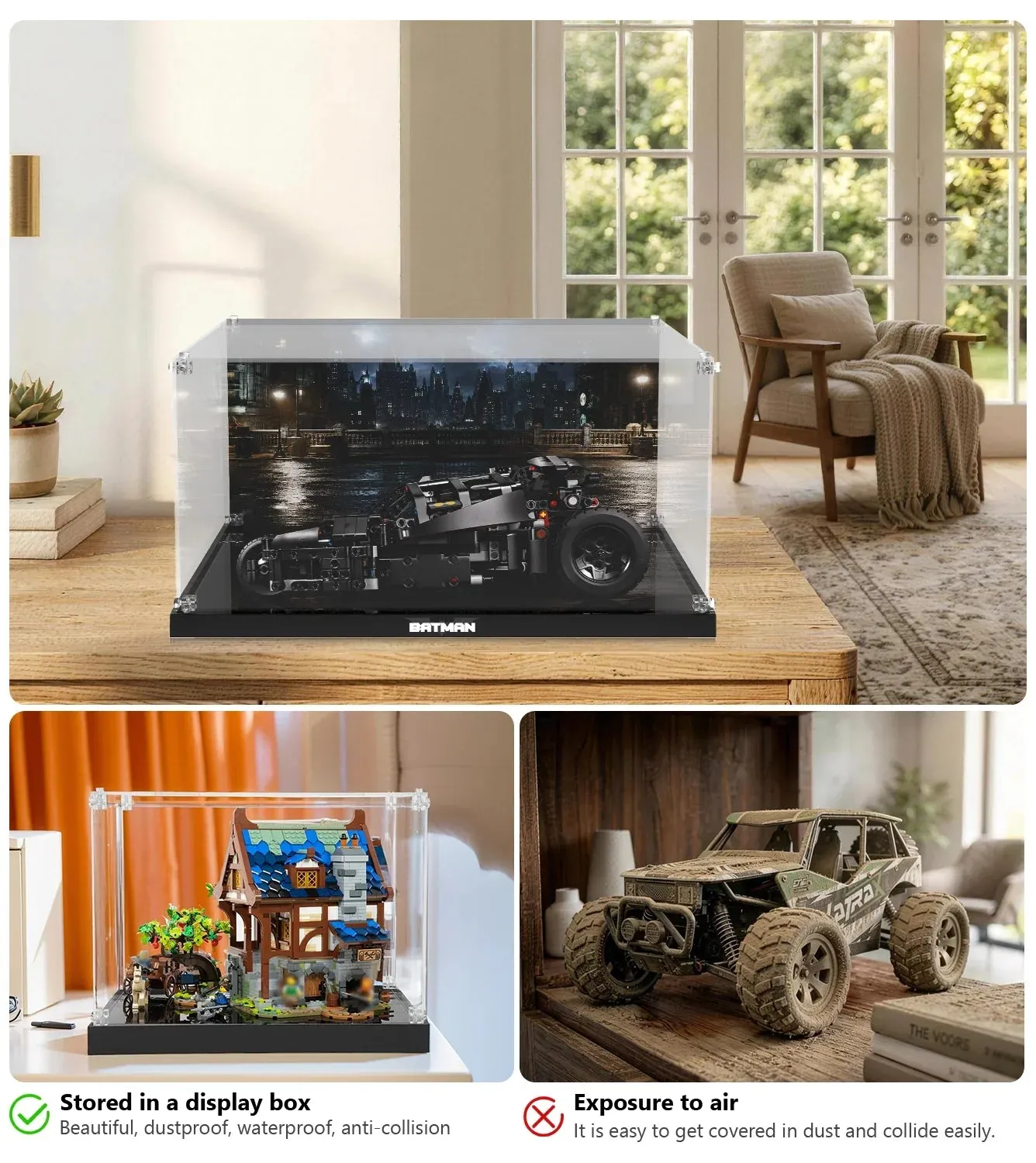 Display case for LEGO Batman™ Batmobile™ Tumbler 42239 — 6