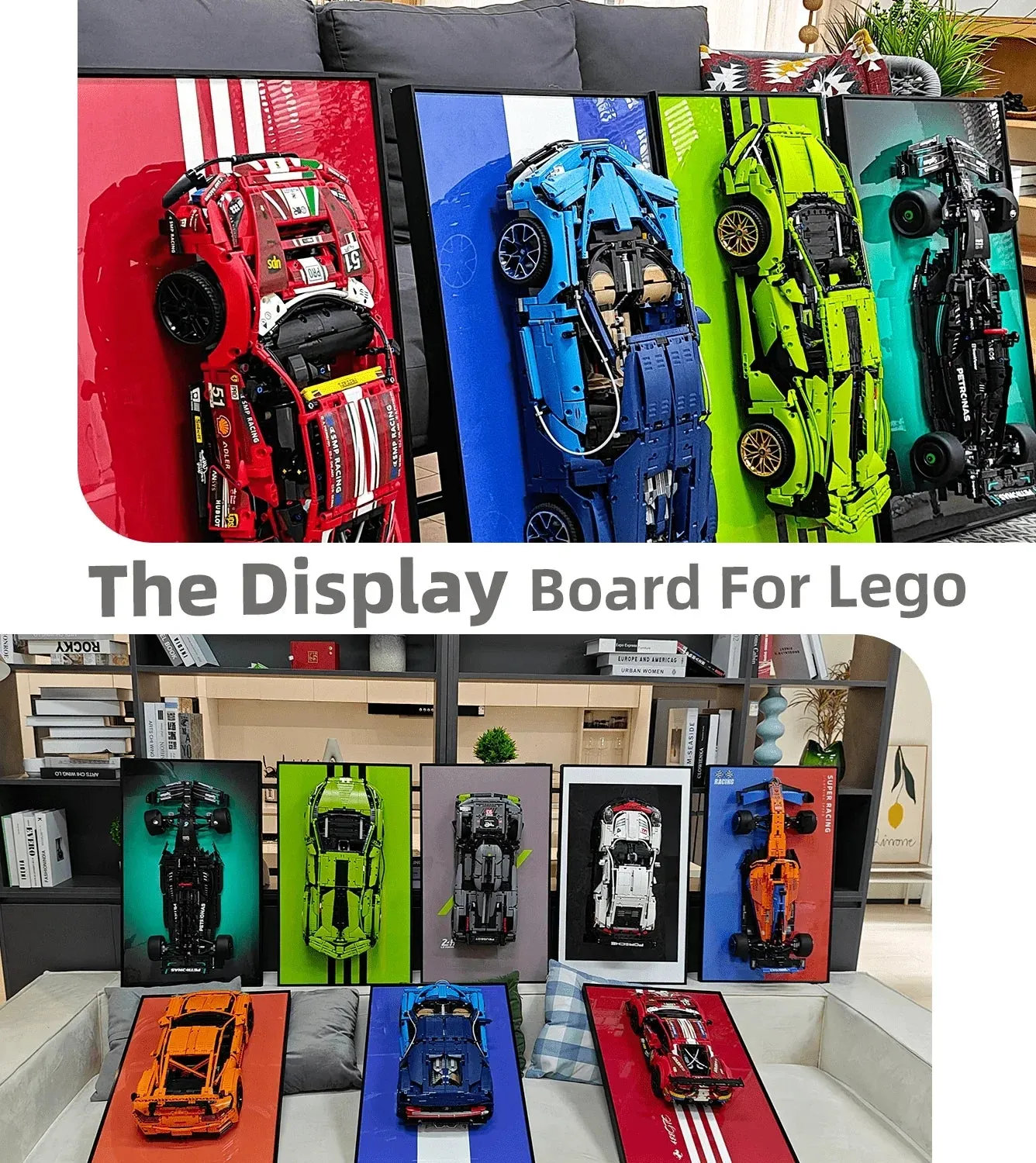 Wand-Displayrahmen für LEGO Ferrari 488 GTE 42125 — 8