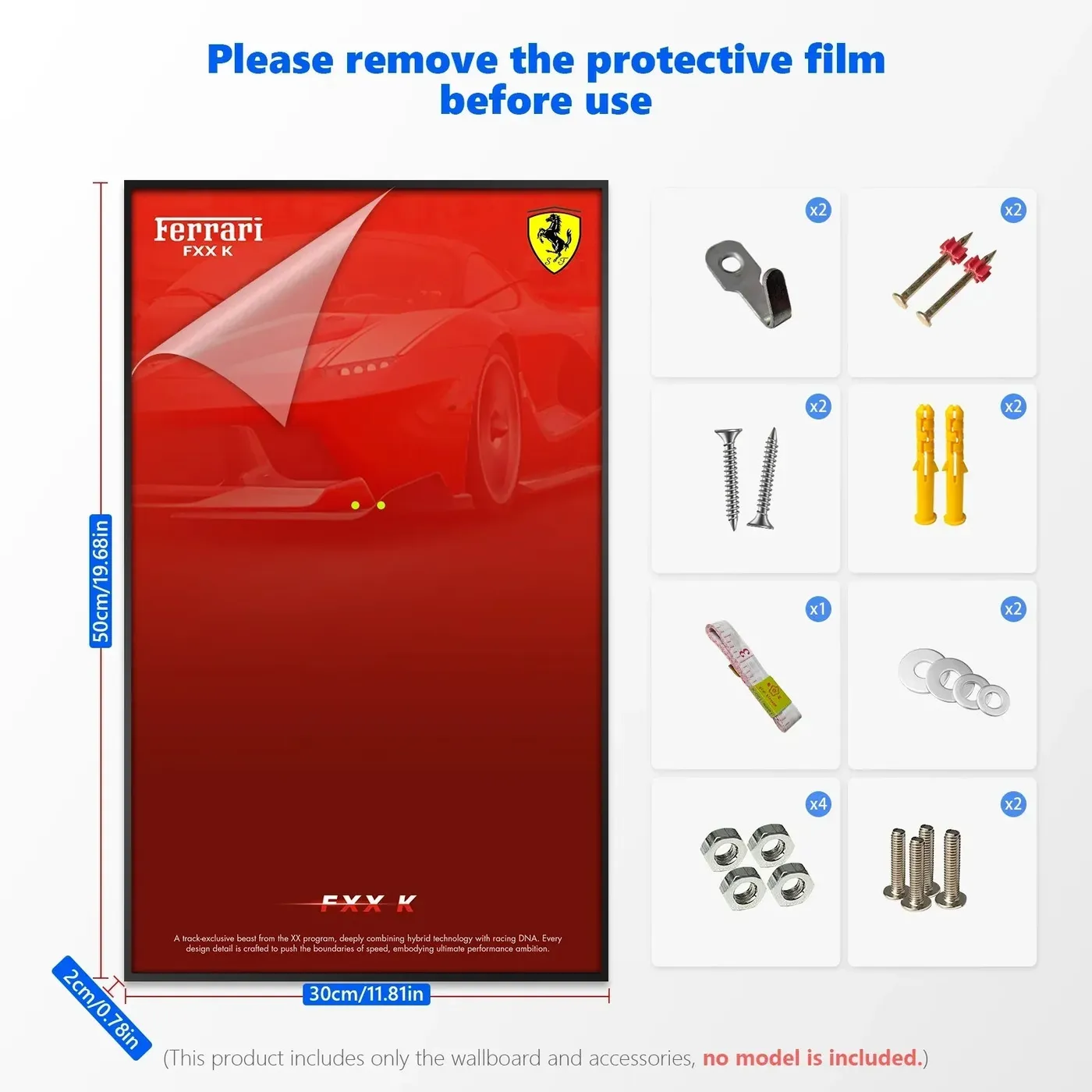 Wandrahmen für LEGO Technic Ferrari FXX K 42212 — 7