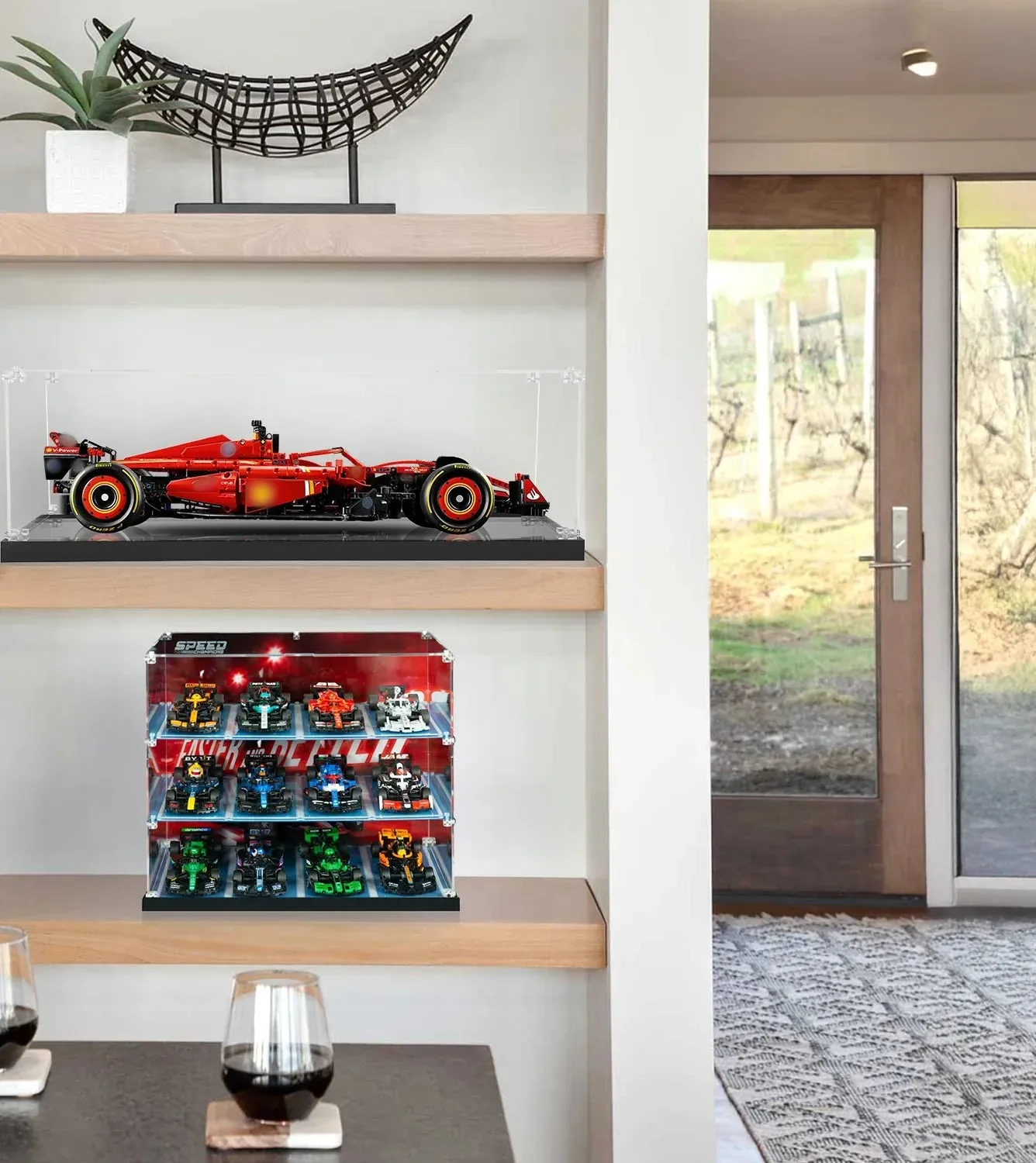 Gablota ekspozycyjna na 12 samochodów LEGO Speed Champions | 3-poziomowe rozwiązanie do ekspozycji samochodów LEGO — 9