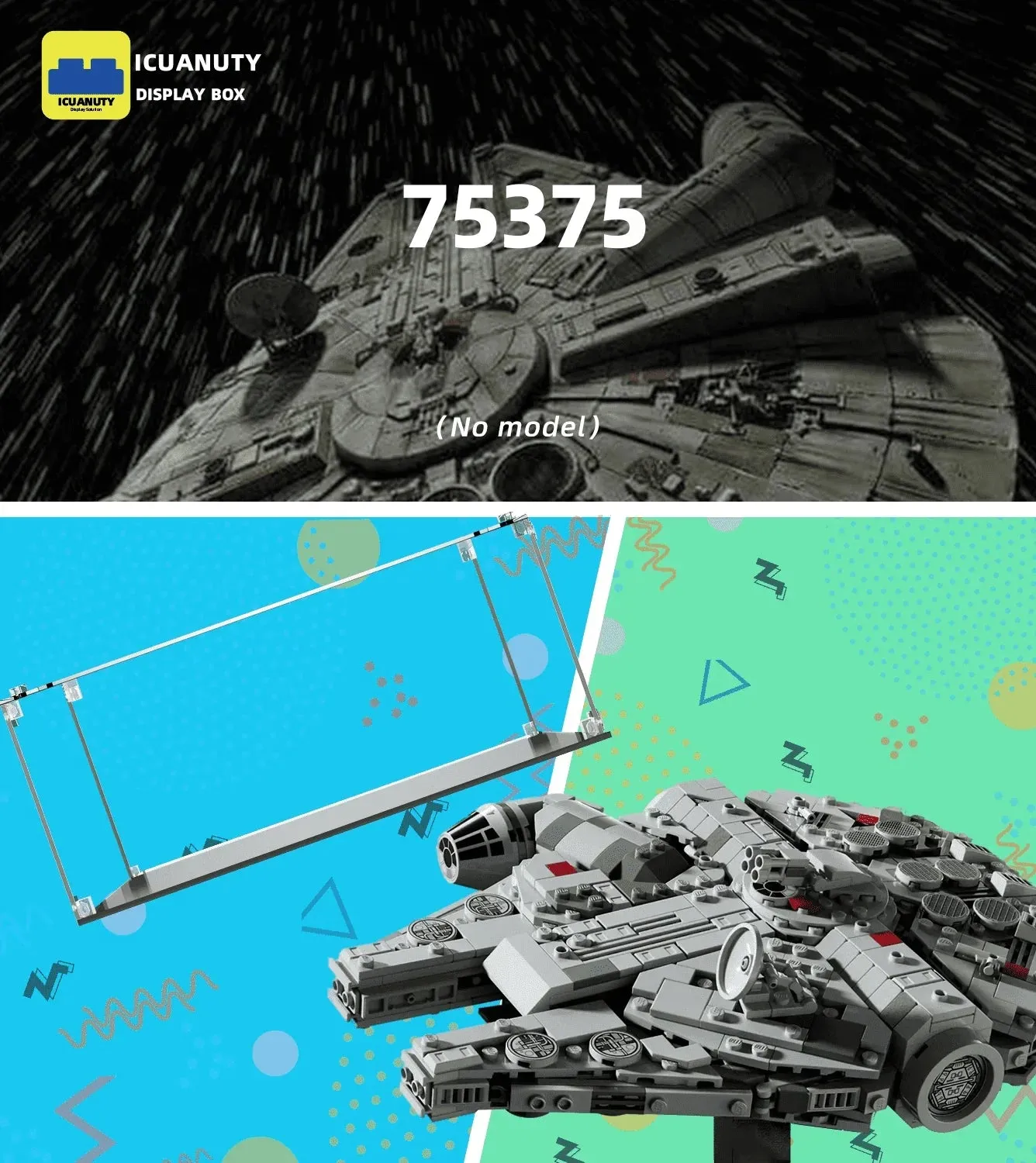 Vitrine für LEGO Star Wars Millennium Falcon 75375 — 5