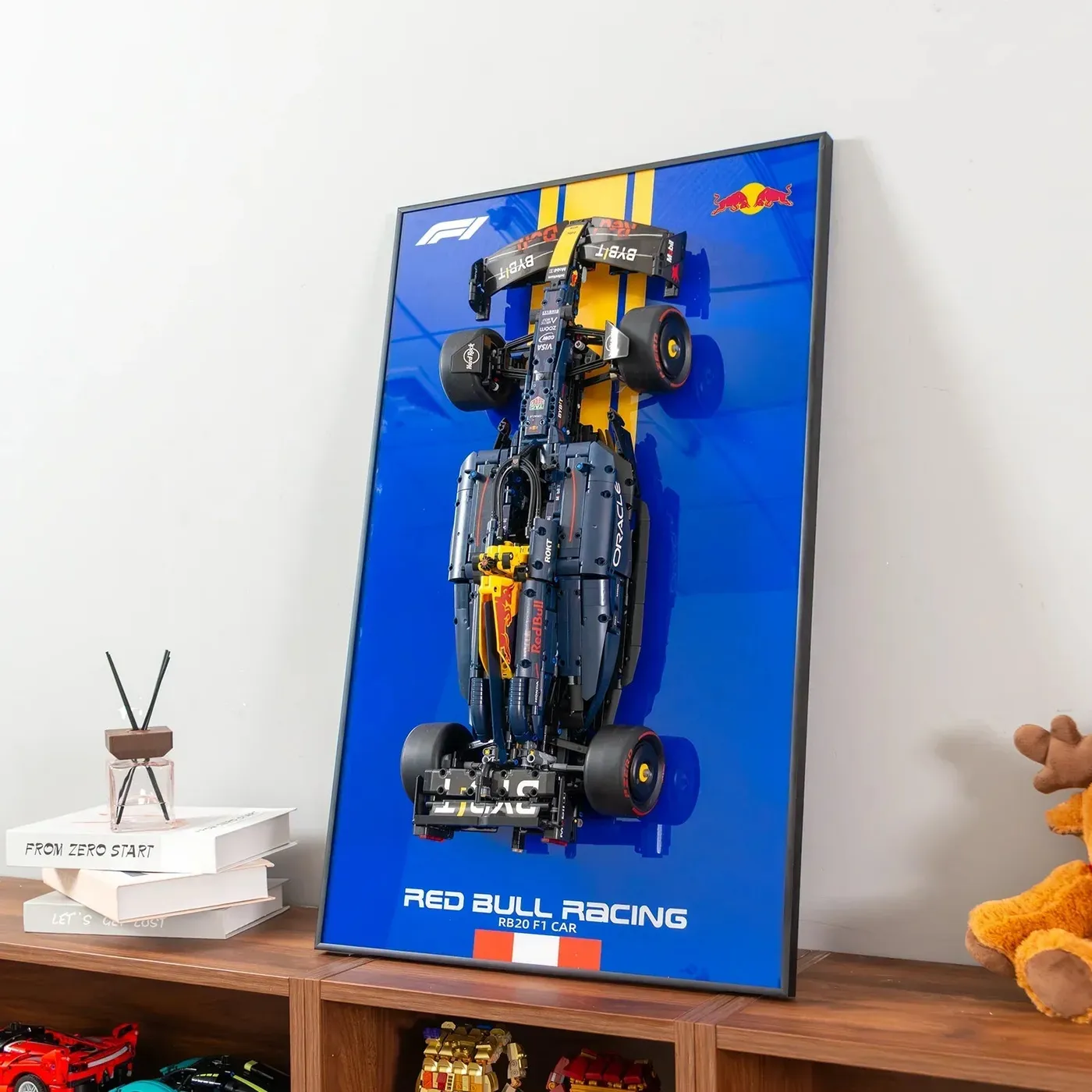 Väggmonterad displayram för LEGO Technic™ Oracle Red Bull Racing RB20 F1 Car 42206 — 2