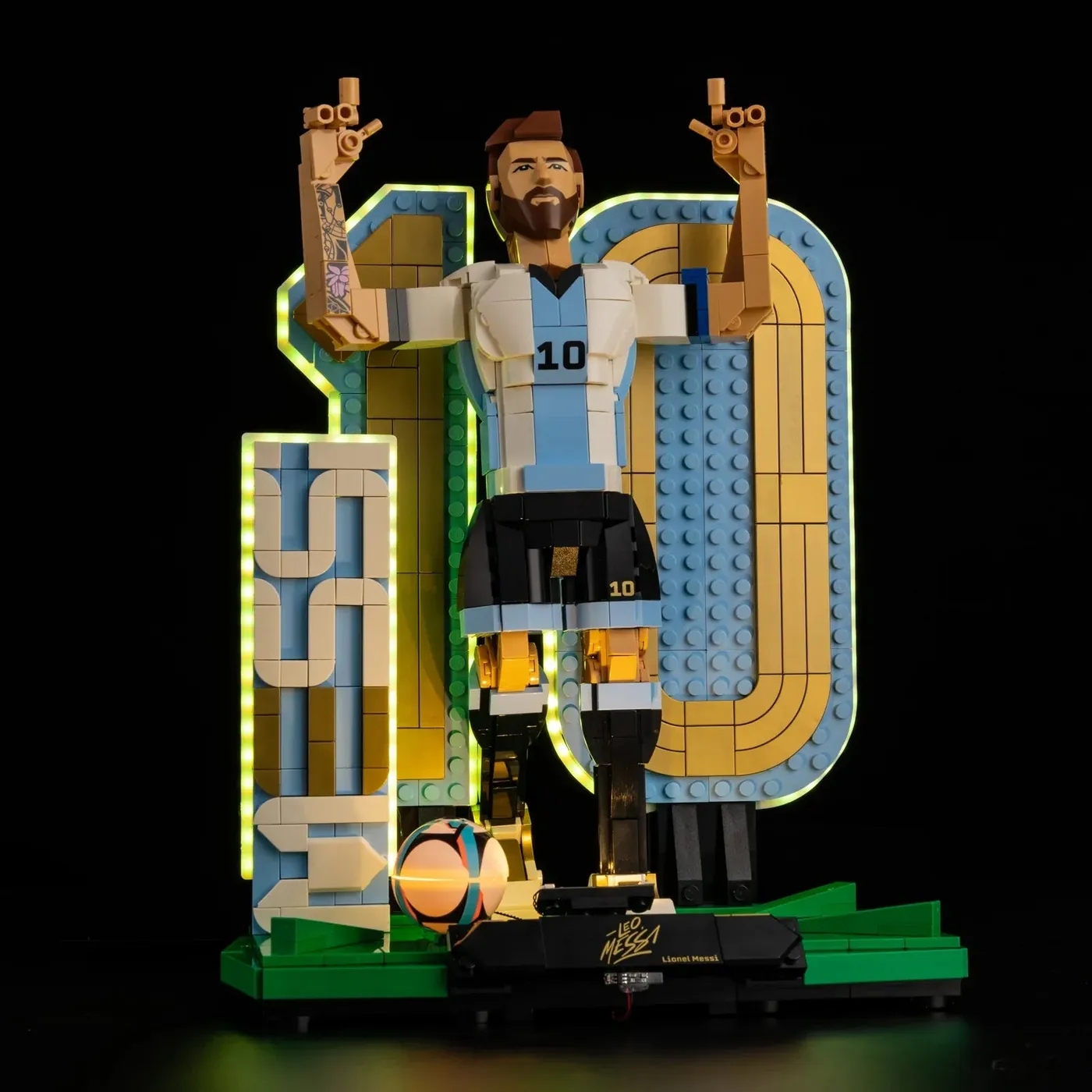 Premium-belysningskit kompatibelt med LEGO® Editions Lionel Messi – Soccer Legend 43015 — 3