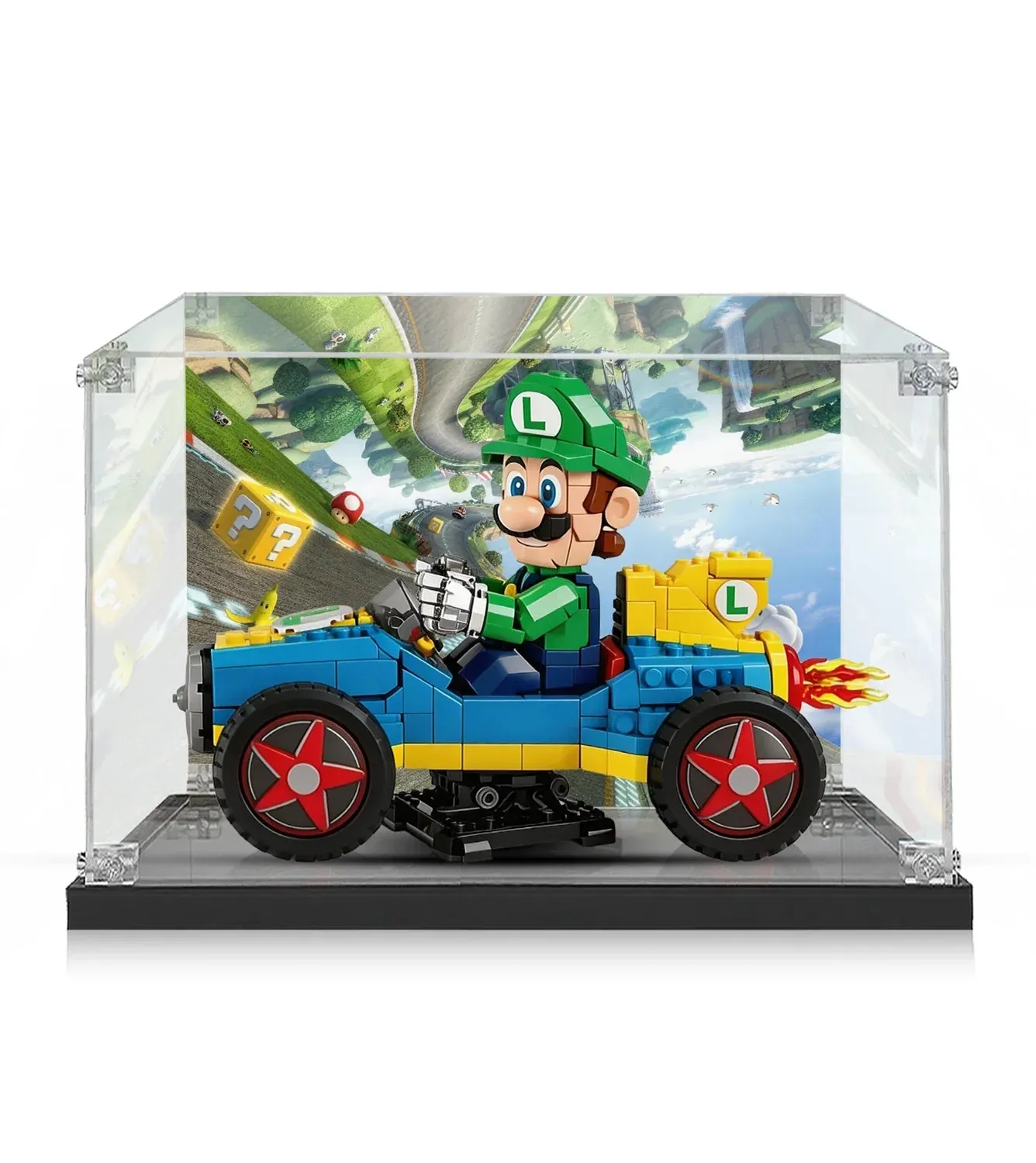 Display Case for LEGO® Super Mario™ Mario Kart™ – Luigi & Mach 8 72050