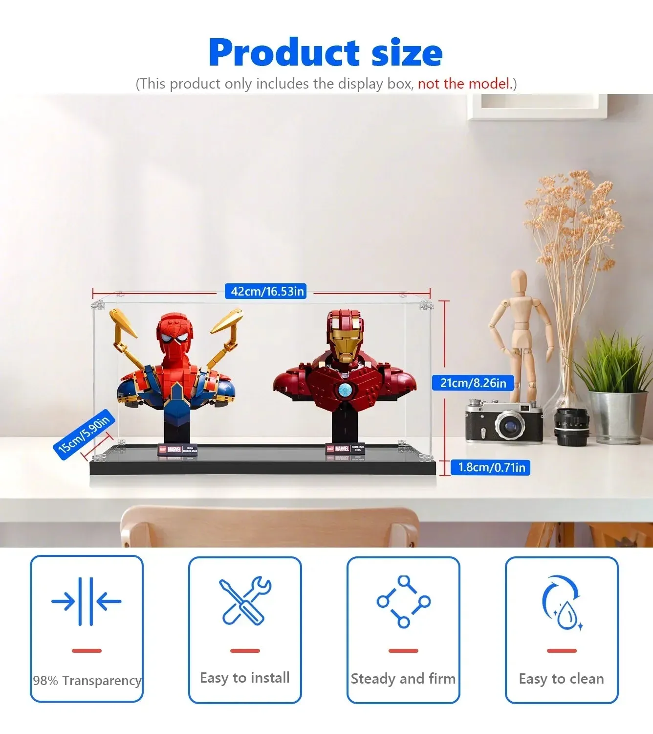 Eksponavimo dėžė LEGO® Marvel Spider-Man 76326 + Iron Man 76327 — 7