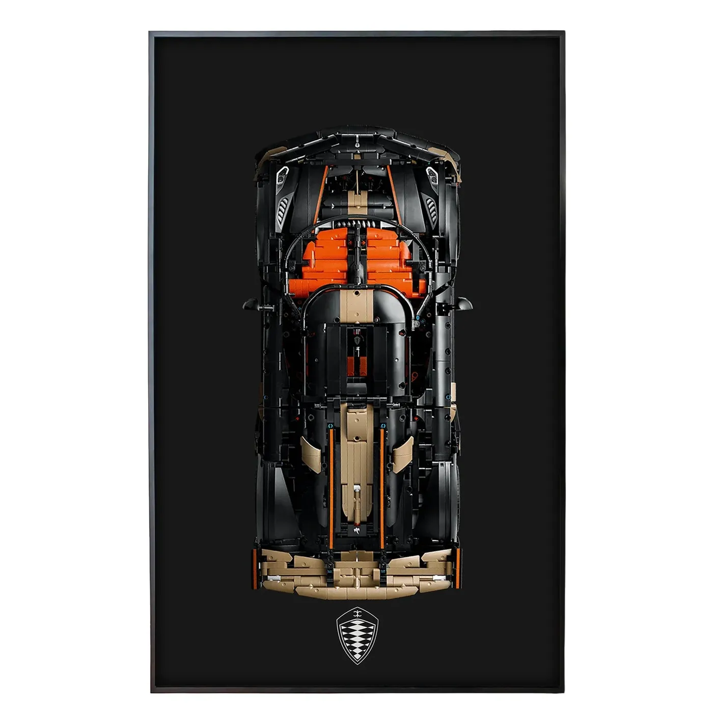 Wall Display Frame for LEGO Technic™ Koenigsegg Sadair's Spear Megacar 42232 — 2