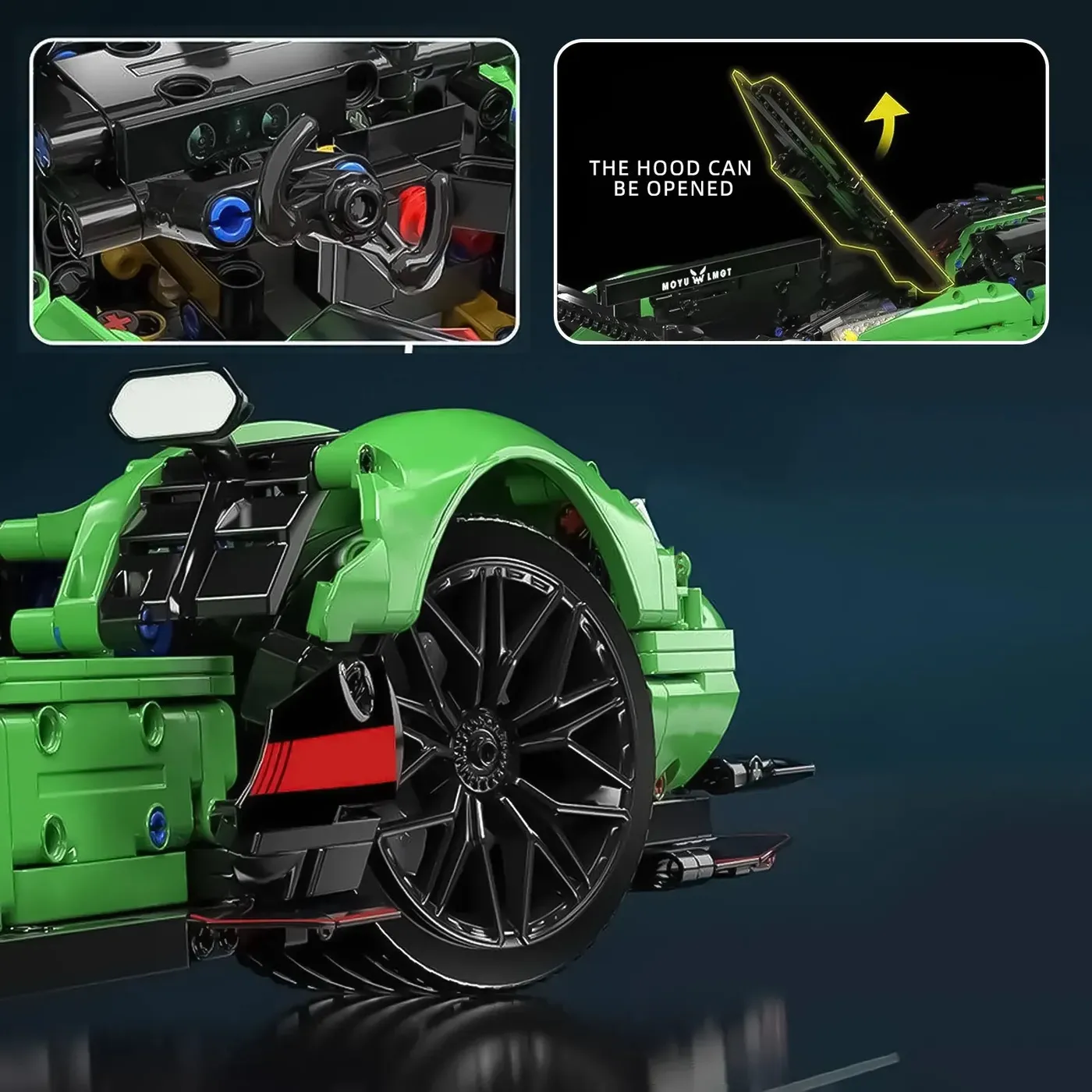 MOCs: BLOCK SC65 Super Racing Car 1:8 (2980 delar) — 6
