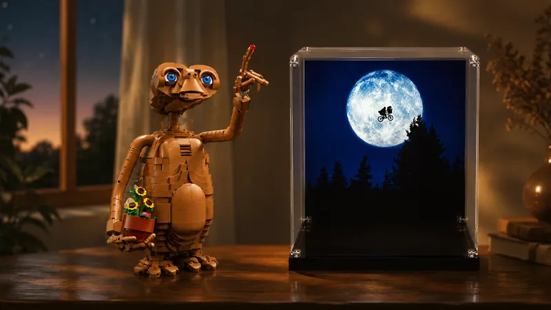 Gablota LEGO® E.T. 21370: ochrona i eksponowanie filmowej klasyki