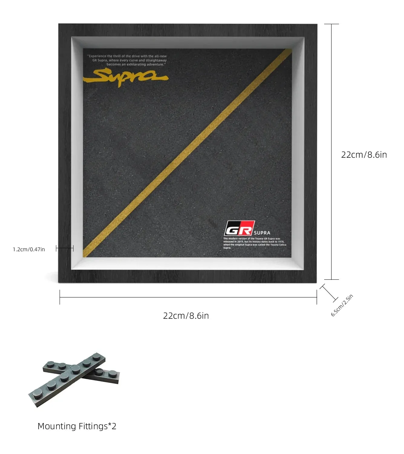 Displayram för bilmodellen LEGO Speed Champions Toyota GR Supra 76901 — 2