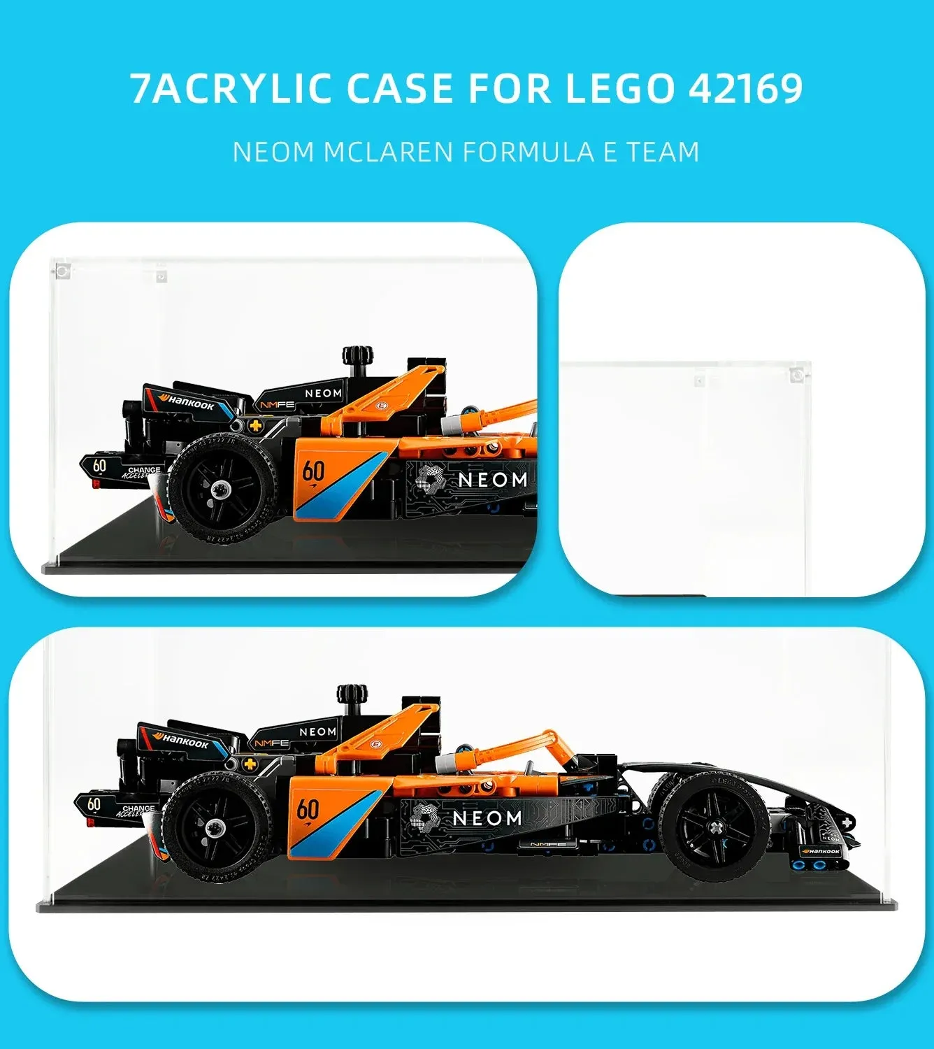 Vitrine für LEGO NEOM McLaren Formula E Team 42169 — 4