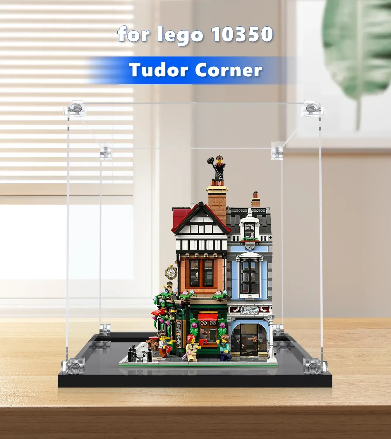 Display case for LEGO® Icons Tudor Corner 10350 — 2