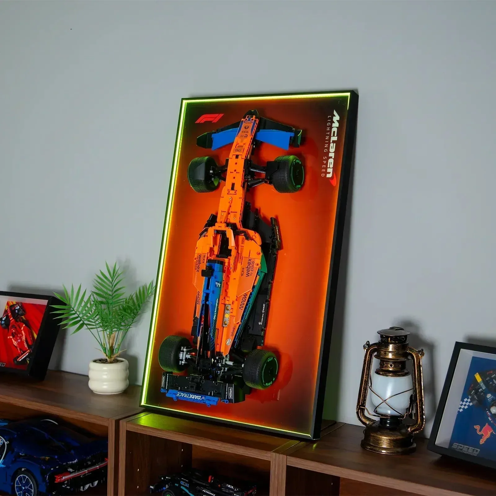 Wall display frame for Lego Technic™ McLaren Formula 1™ Race Car 42141 - KABO