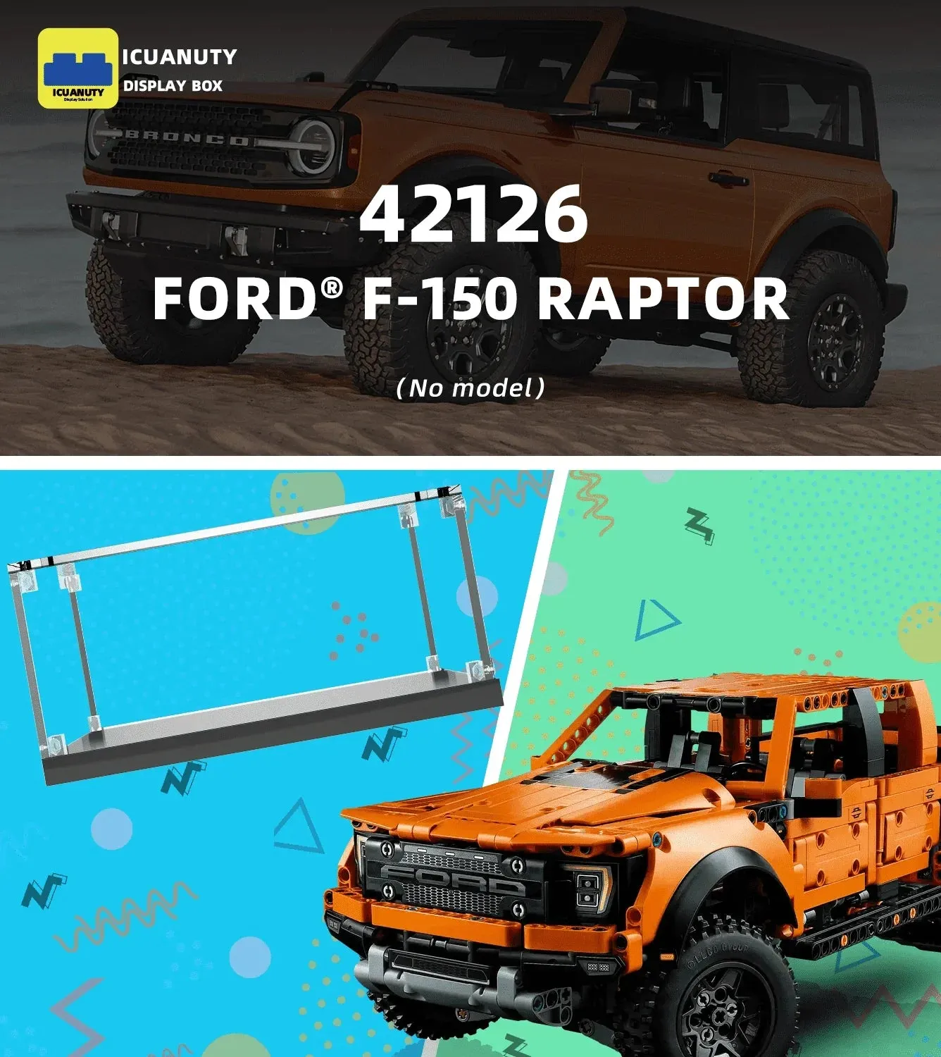 Vitrine für LEGO 42126 Technic™ Ford® F-150 Raptor — 4