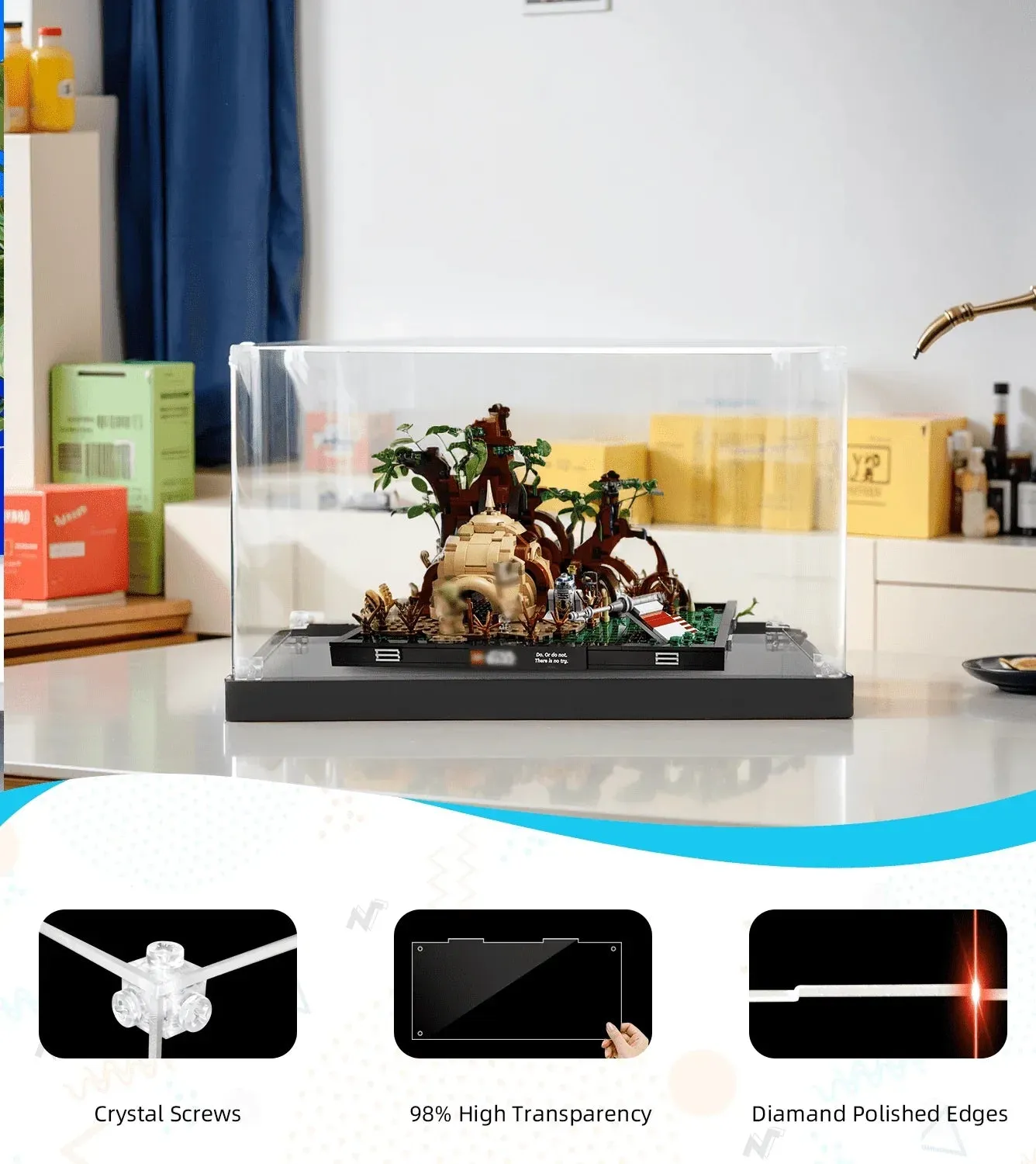 Gablota ekspozycyjna do Lego Star Wars Dagobah Jedi Training Diorama 75330 — 6