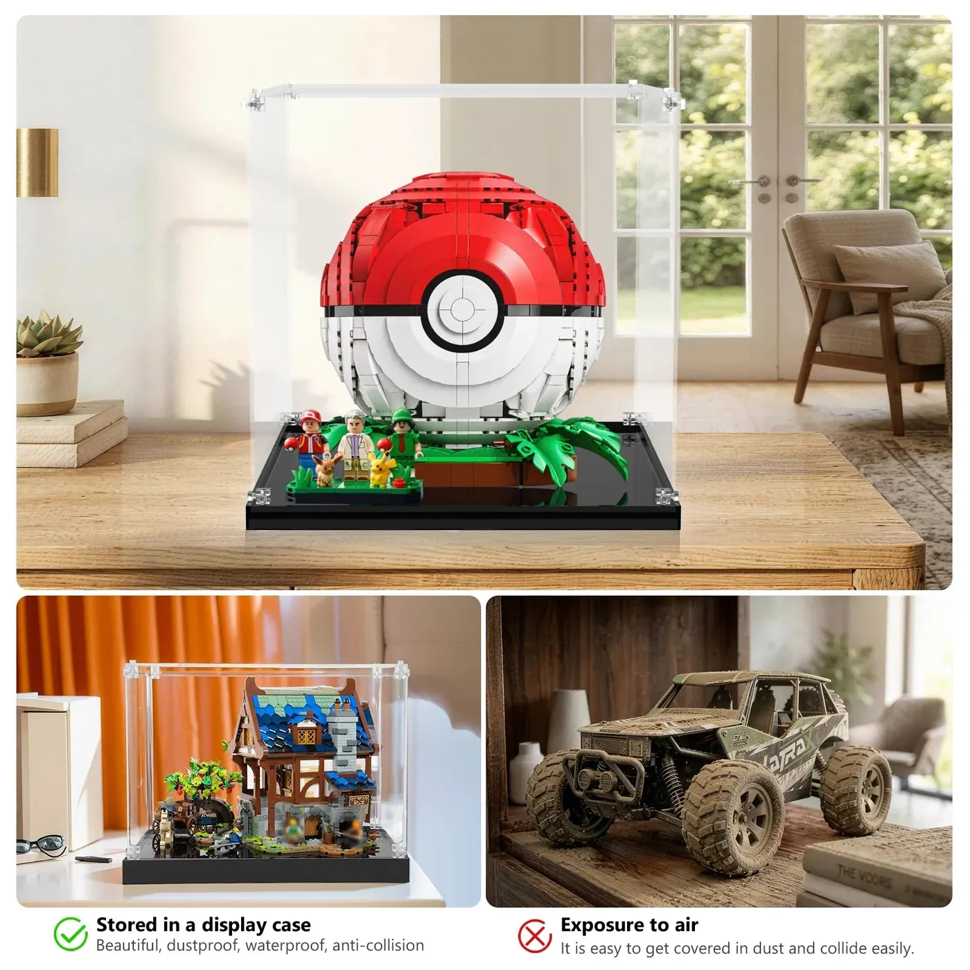 Akrilinė eksponavimo dėžė LEGO Pokémon Iconic Trainer Moments Poké Ball 72154 — 19