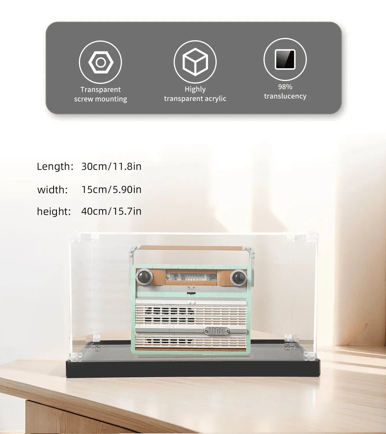 Eksponavimo dėžė LEGO Creator Retro Radio 10334 — 6