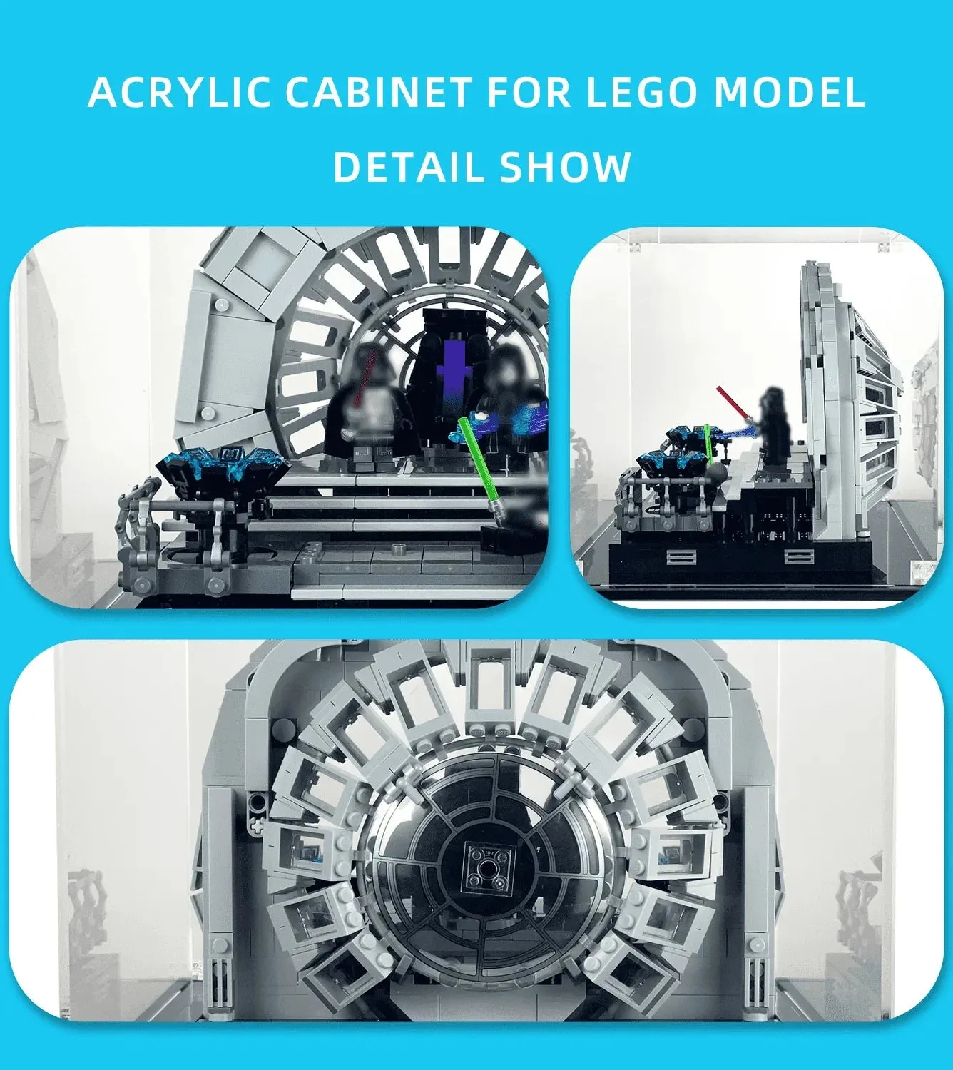 Display Case for LEGO Emperor's Throne Room Diorama 75352 — 5