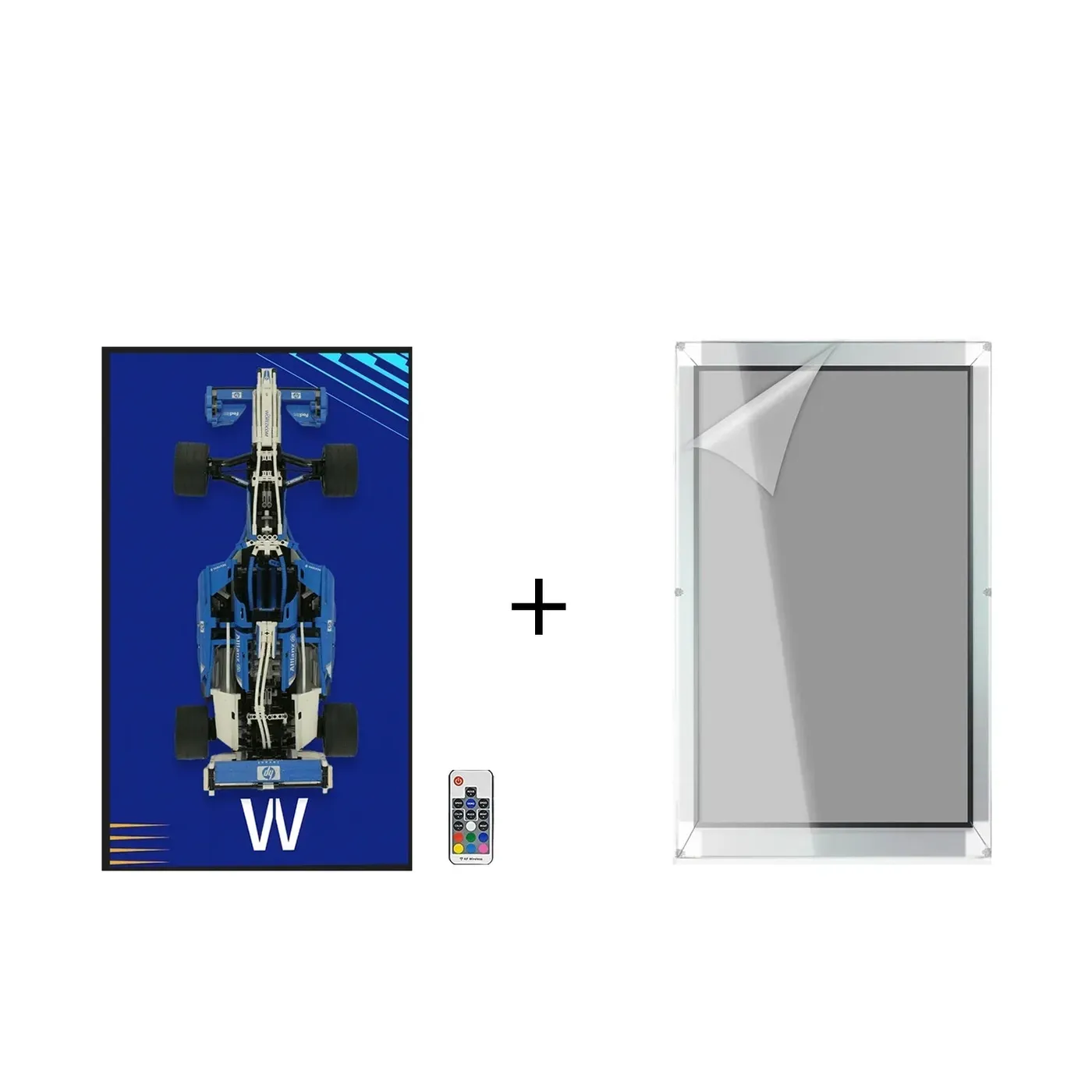 Wall Display Frame for LEGO Williams F1 Team Racer 8461 — 5