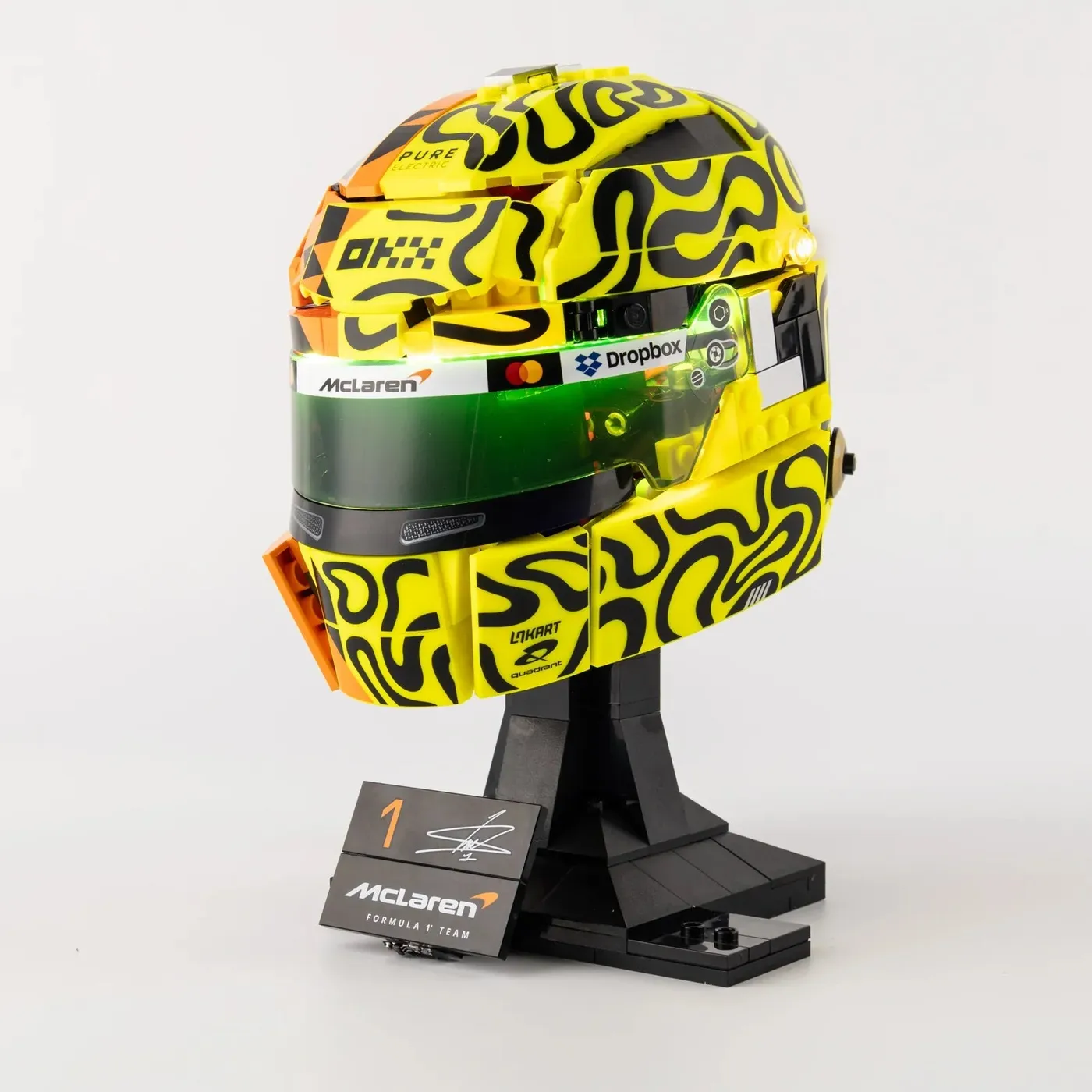 Premium belysningskit kompatibel med LEGO® Editions McLaren Mastercard F1® Team Lando Norris Helmet 43023 — 16
