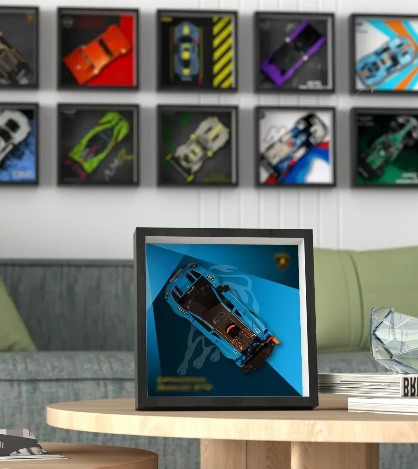 Picture frame for LEGO® Speed Champions Lamborghini Revuelto & Huracán STO 77238 — 8