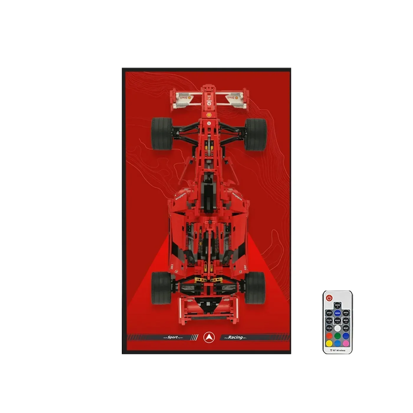 Wall Display Frame for LEGO Technic Ferrari F1 Racer 8674 — 4