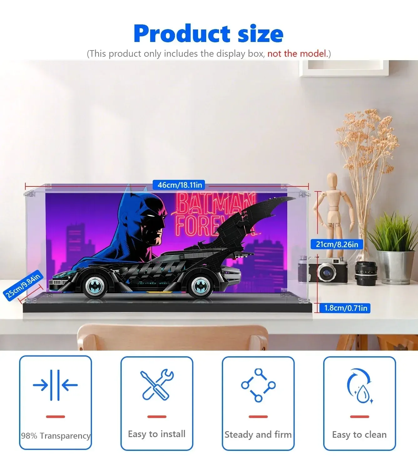 Vitrine für LEGO Batman Batman Forever™ Batmobile™ 76304 — 5