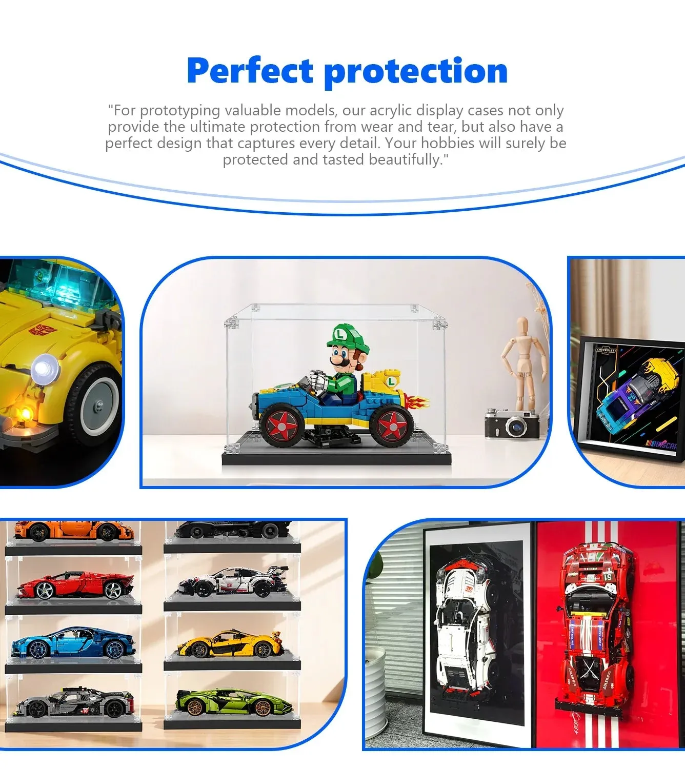 Display Case for LEGO® Super Mario™ Mario Kart™ – Luigi & Mach 8 72050 — 13