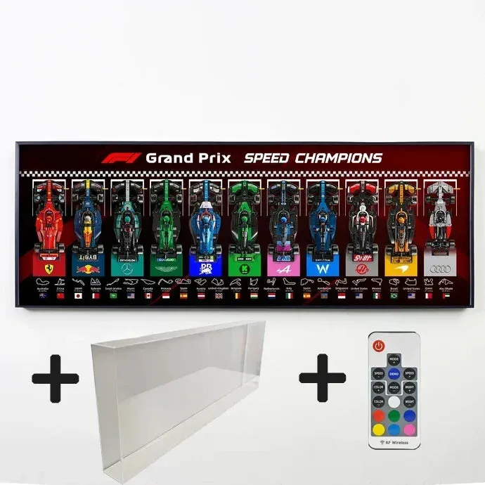 Sieninis eksponavimo rėmas LEGO Speed Champions F1 serijai / horizontalus, naujiena 2026 — 16