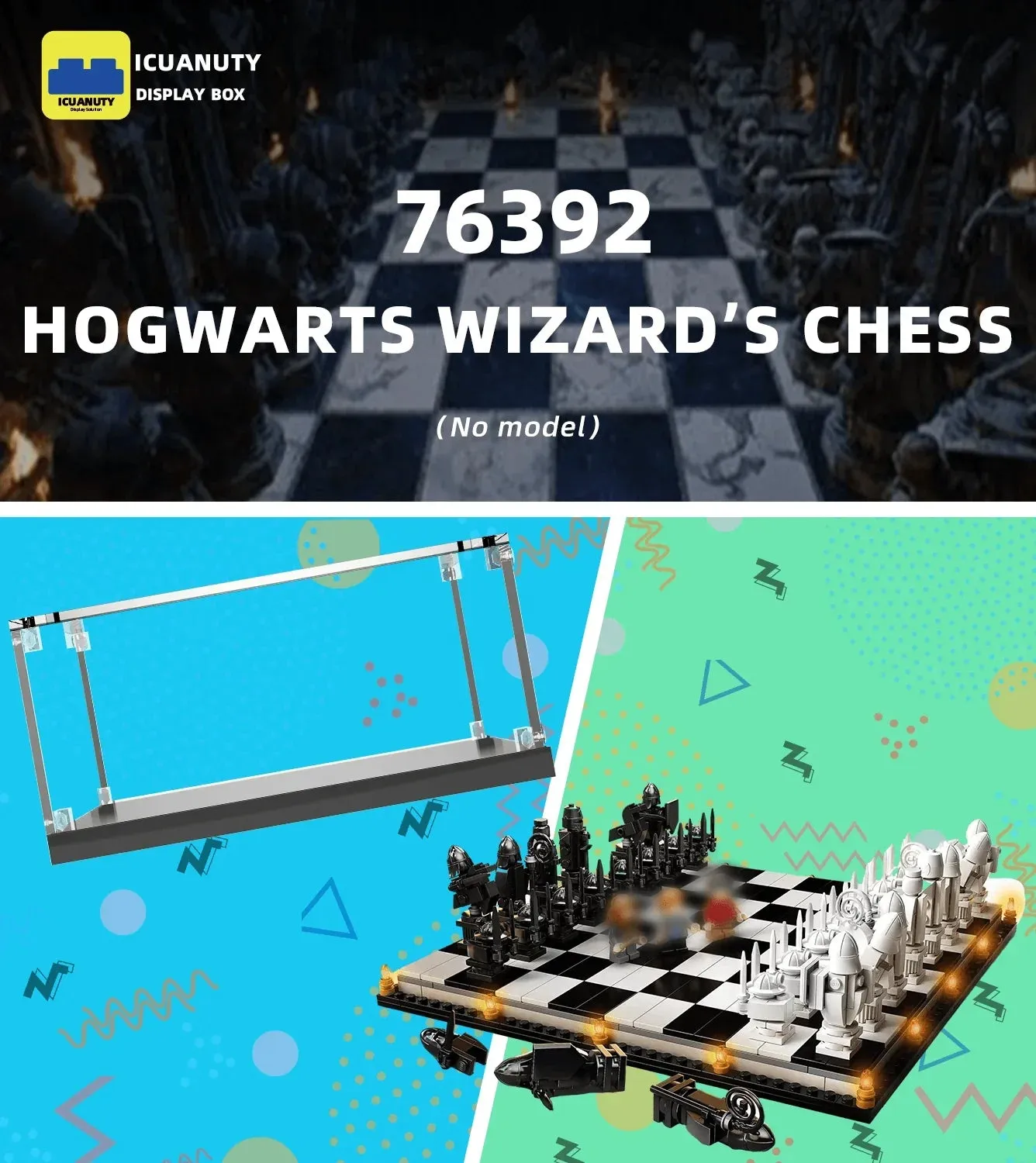 Gablota ekspozycyjna do Lego Hogwarts Wizard's Chess 76392 — 6