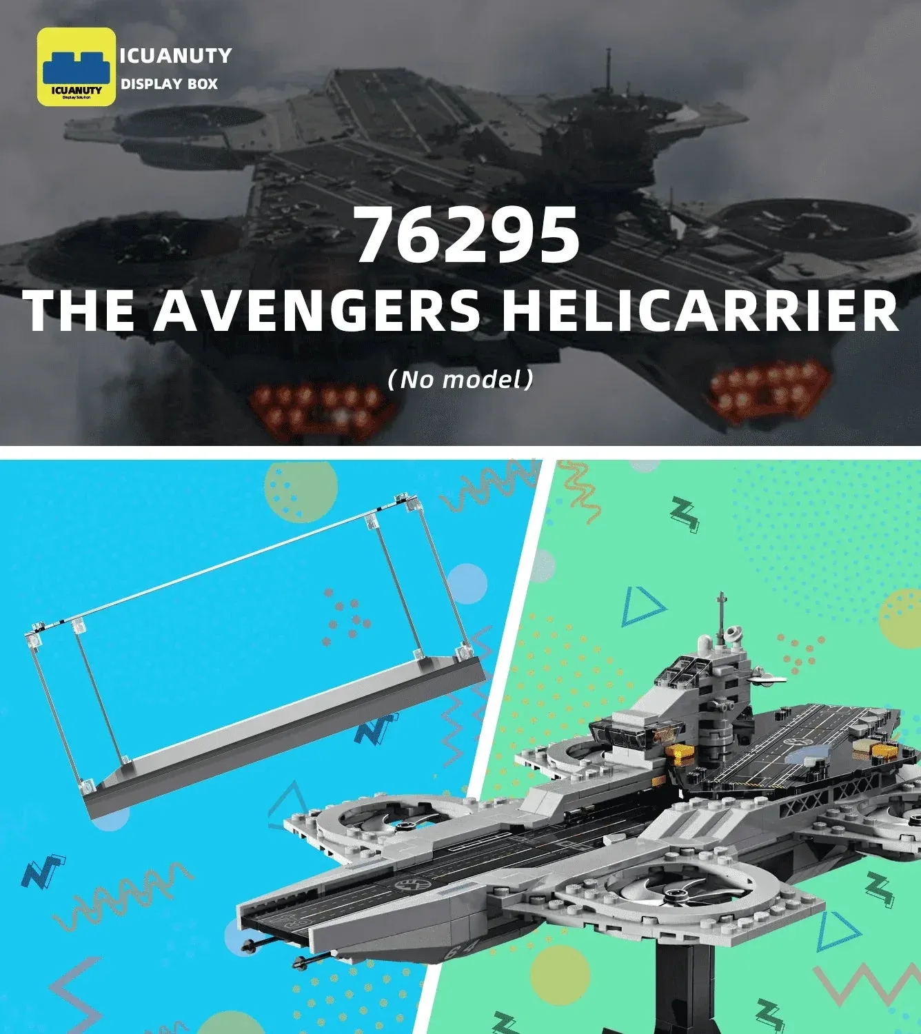 Vitrine für LEGO Super heroes The Avengers Helicarrier 76295 — 5