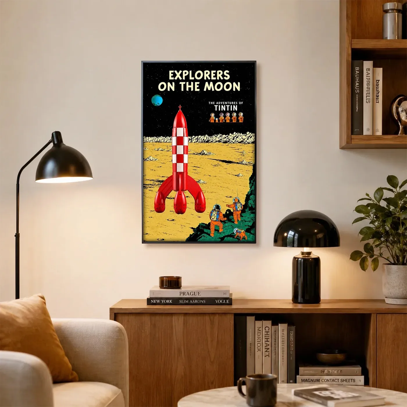 Ramka ekspozycyjna na ścianę do LEGO Ideas Tintin® Moon Rocket 21367 — 2