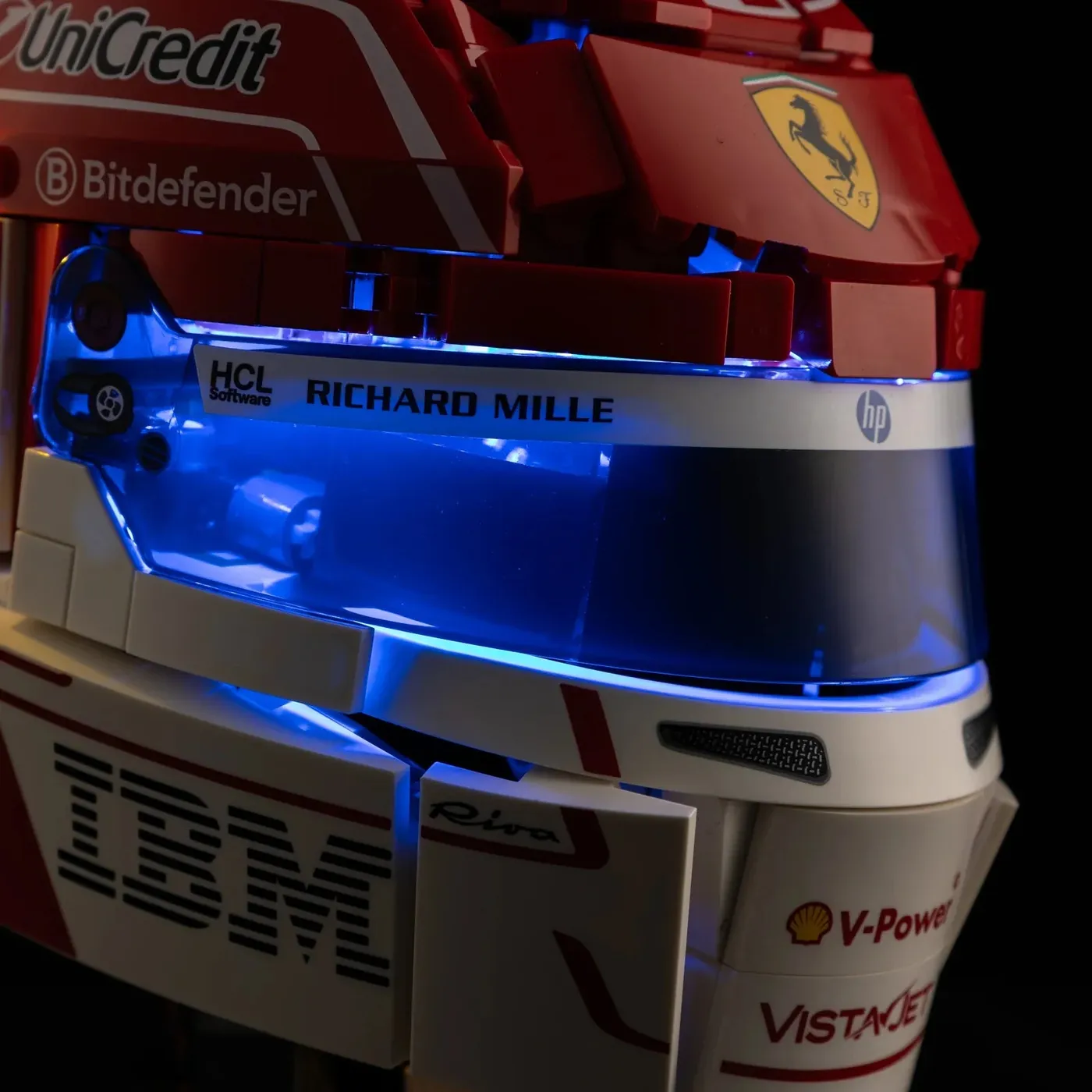 Zestaw oświetlenia Premium kompatybilny z LEGO® Editions Scuderia Ferrari HP Charles Leclerc Helmet 43014 — 18