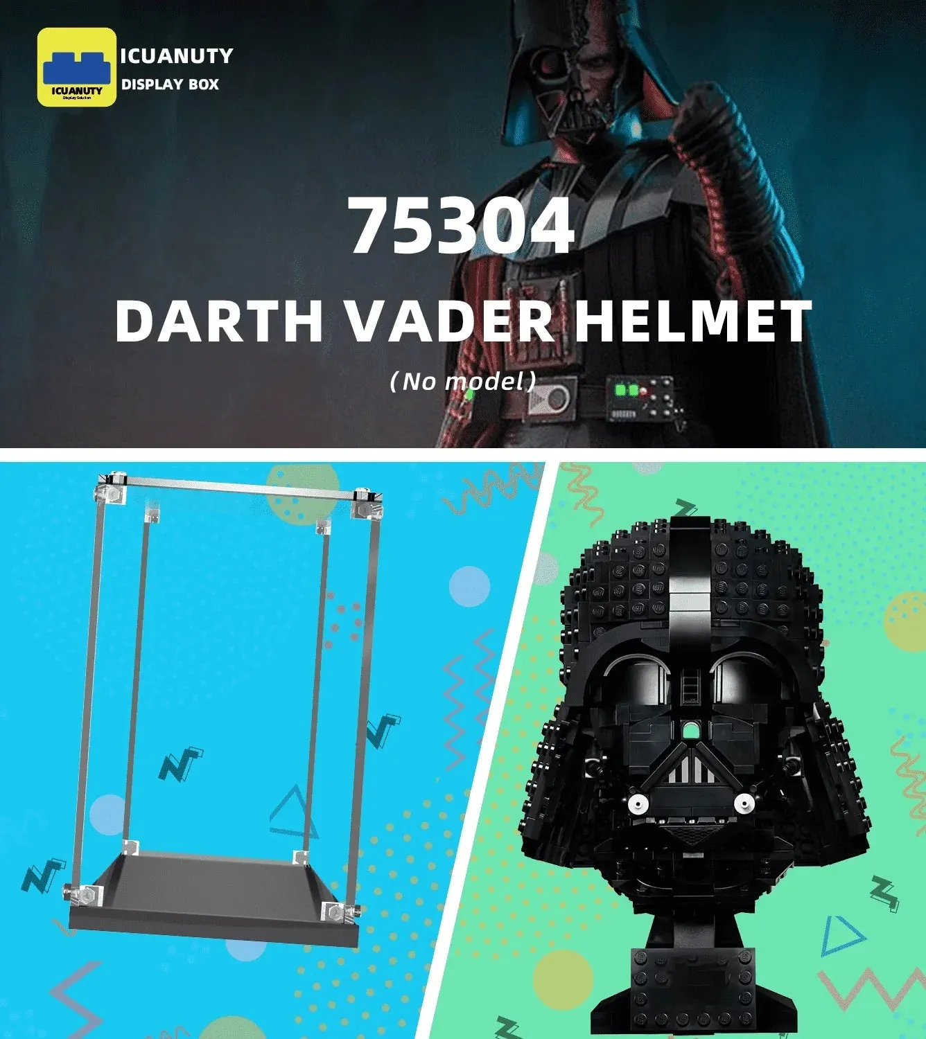 Vitrine für LEGO Darth Vader Helmet 75304 — 4