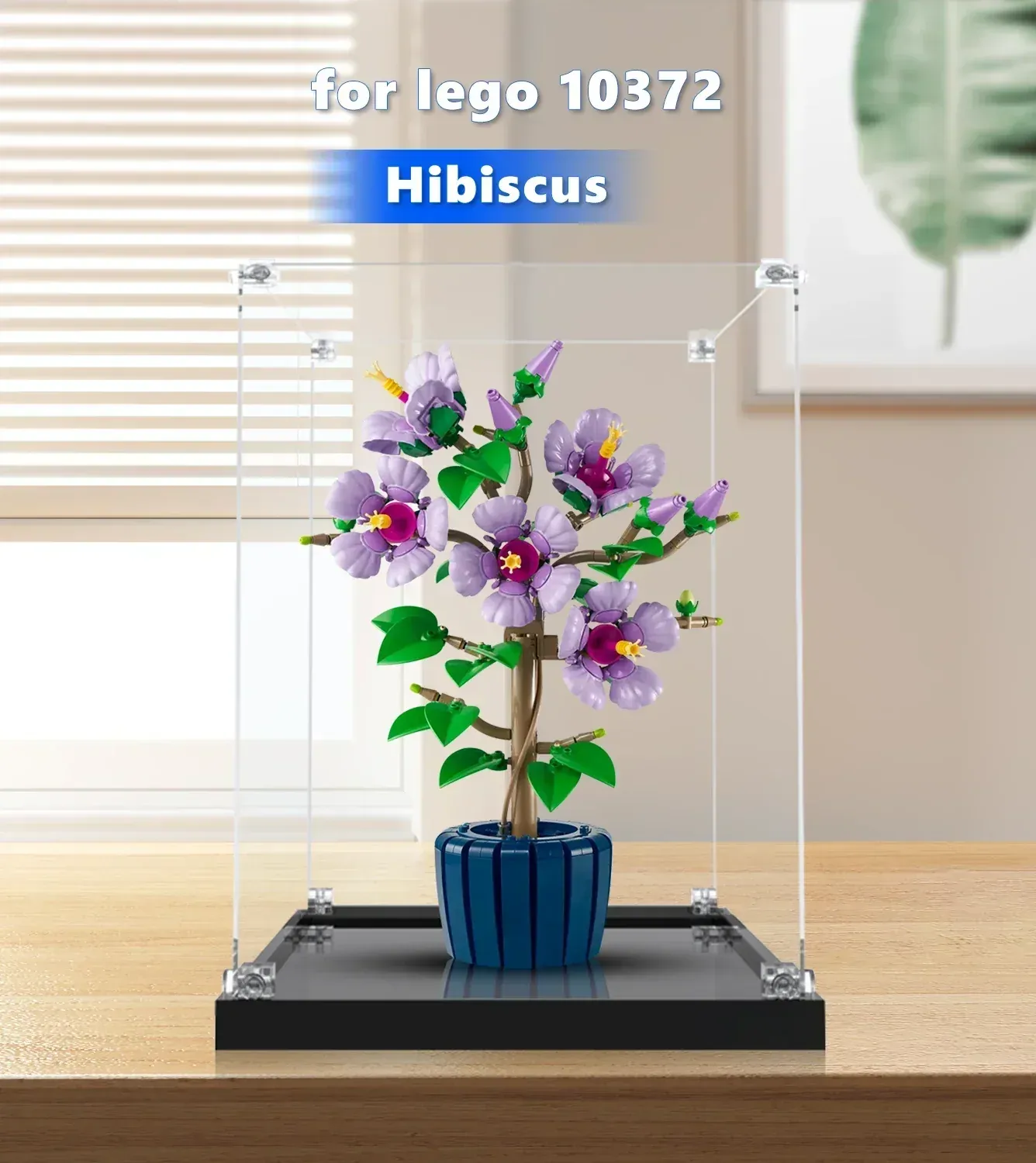 Display case for LEGO The Botanical Collection Hibiscus 10372 — 5