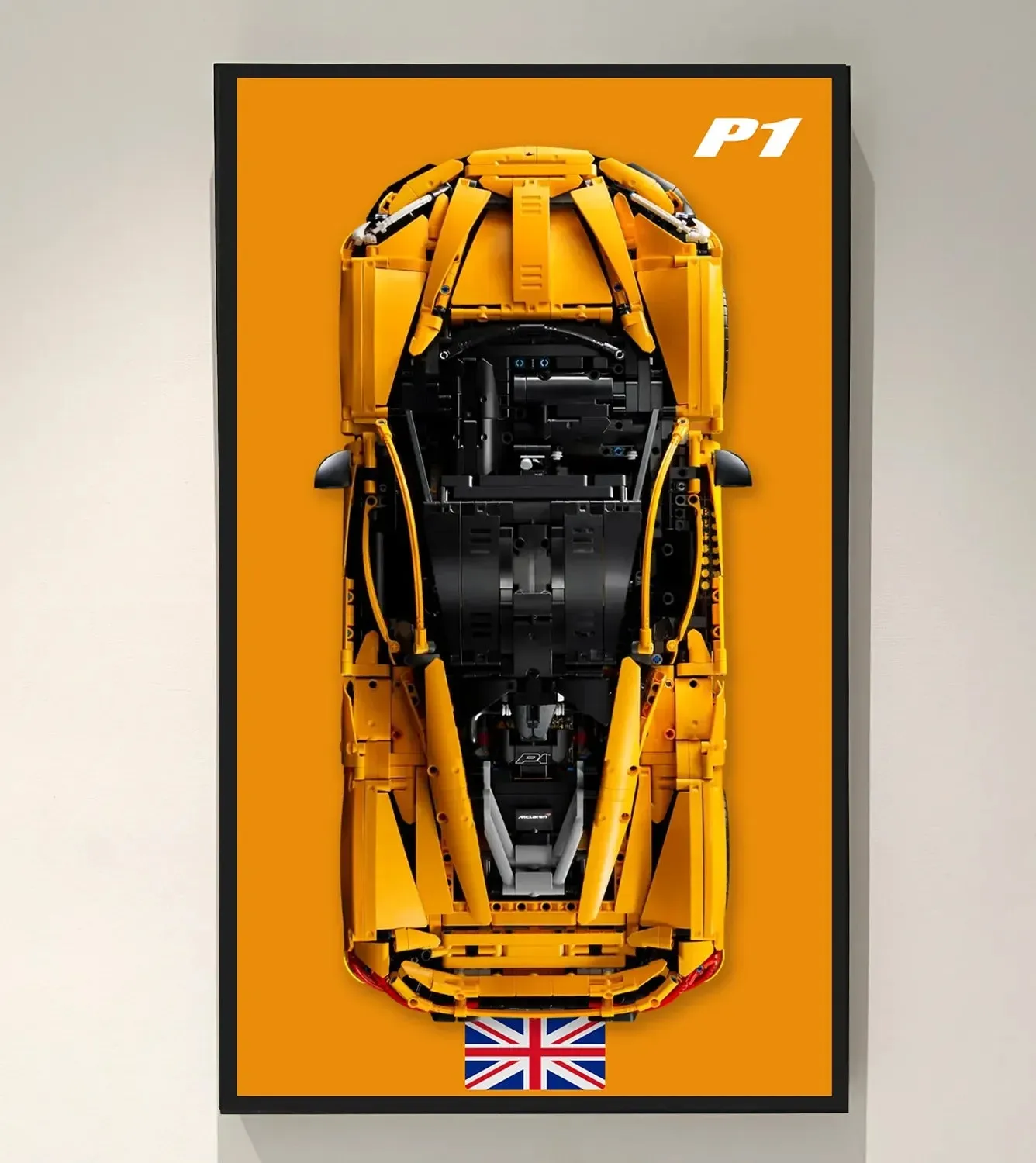 Wand-Displayrahmen für Lego Technic McLaren P1 42172 — 12