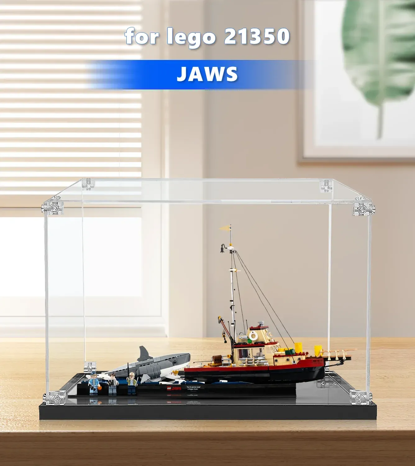 Vitrine für LEGO Ideas Jaws 21350 — 2
