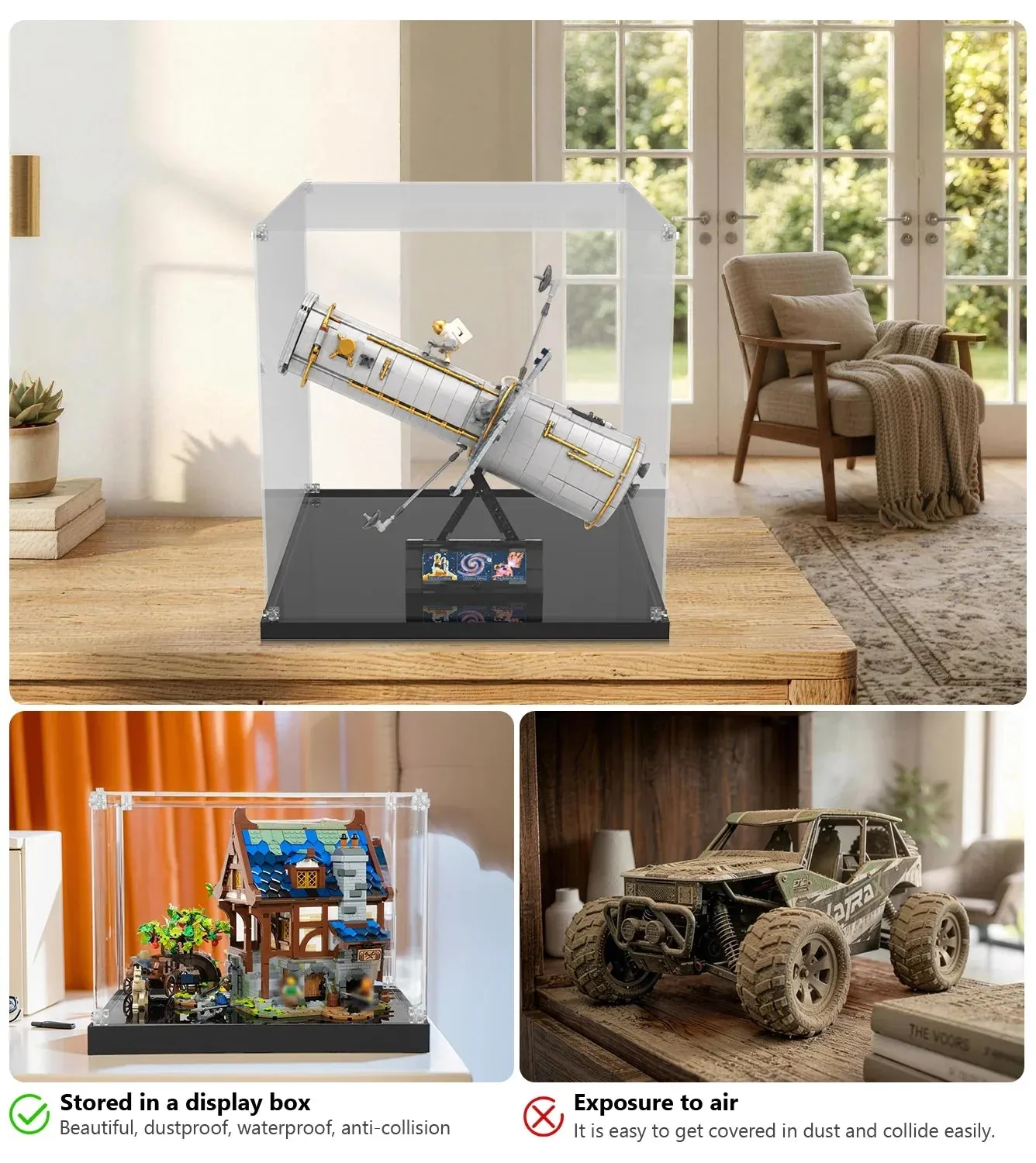 Vitrine für LEGO® Icons Hubble Space Telescope 11382 — 18