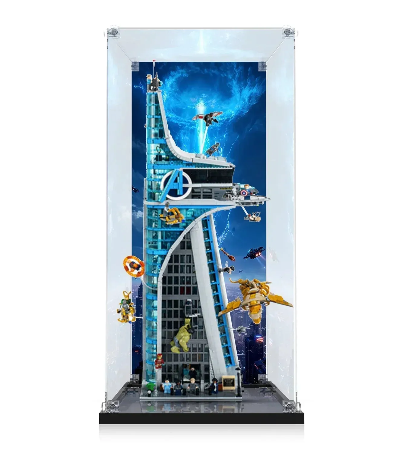 Exklusiv montrar i akryl för LEGO® Marvel Avengers Tower (76269)