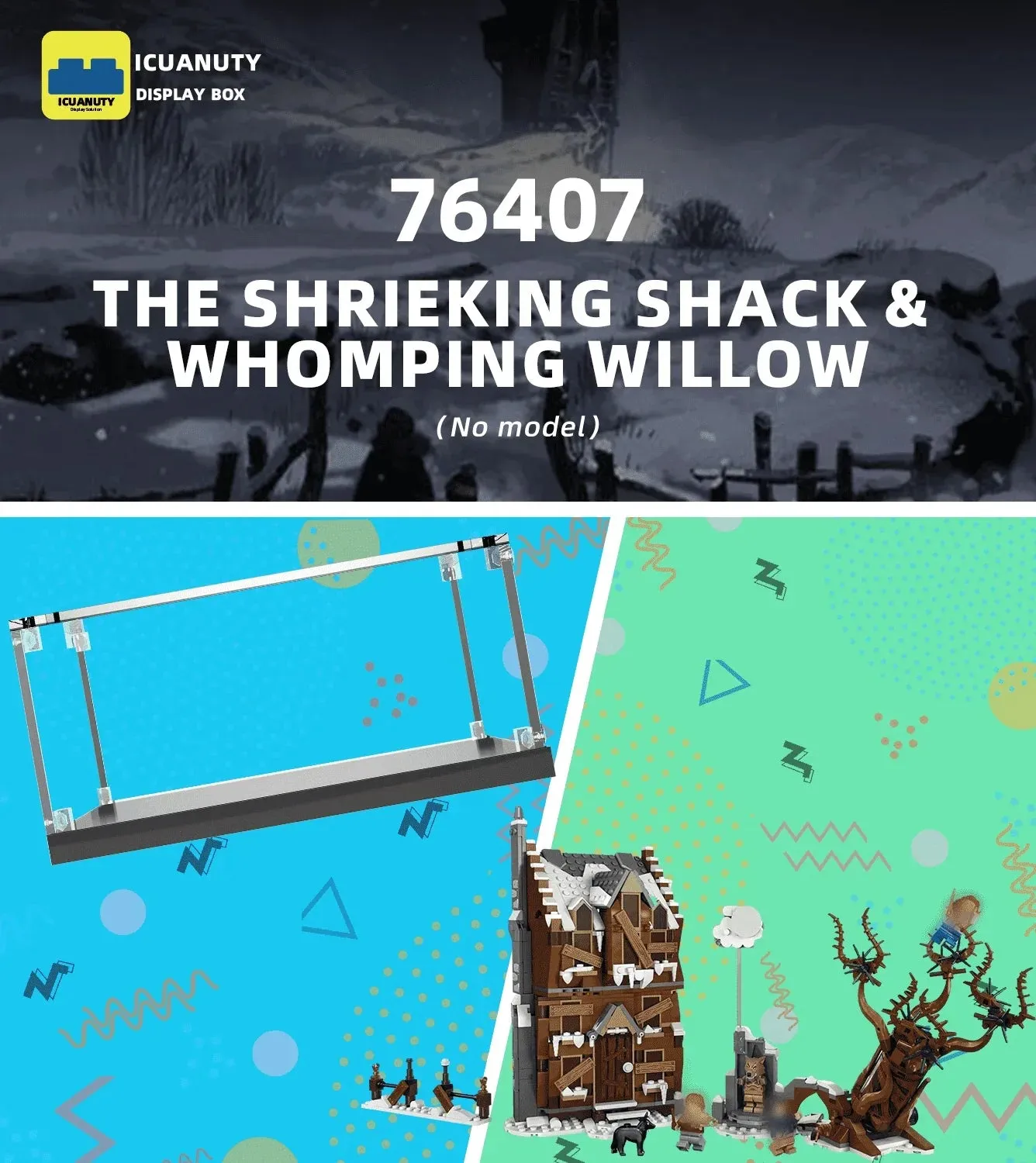 Eksponavimo dėžė LEGO The Shrieking Shack & Whomping Willow 76407 — 4