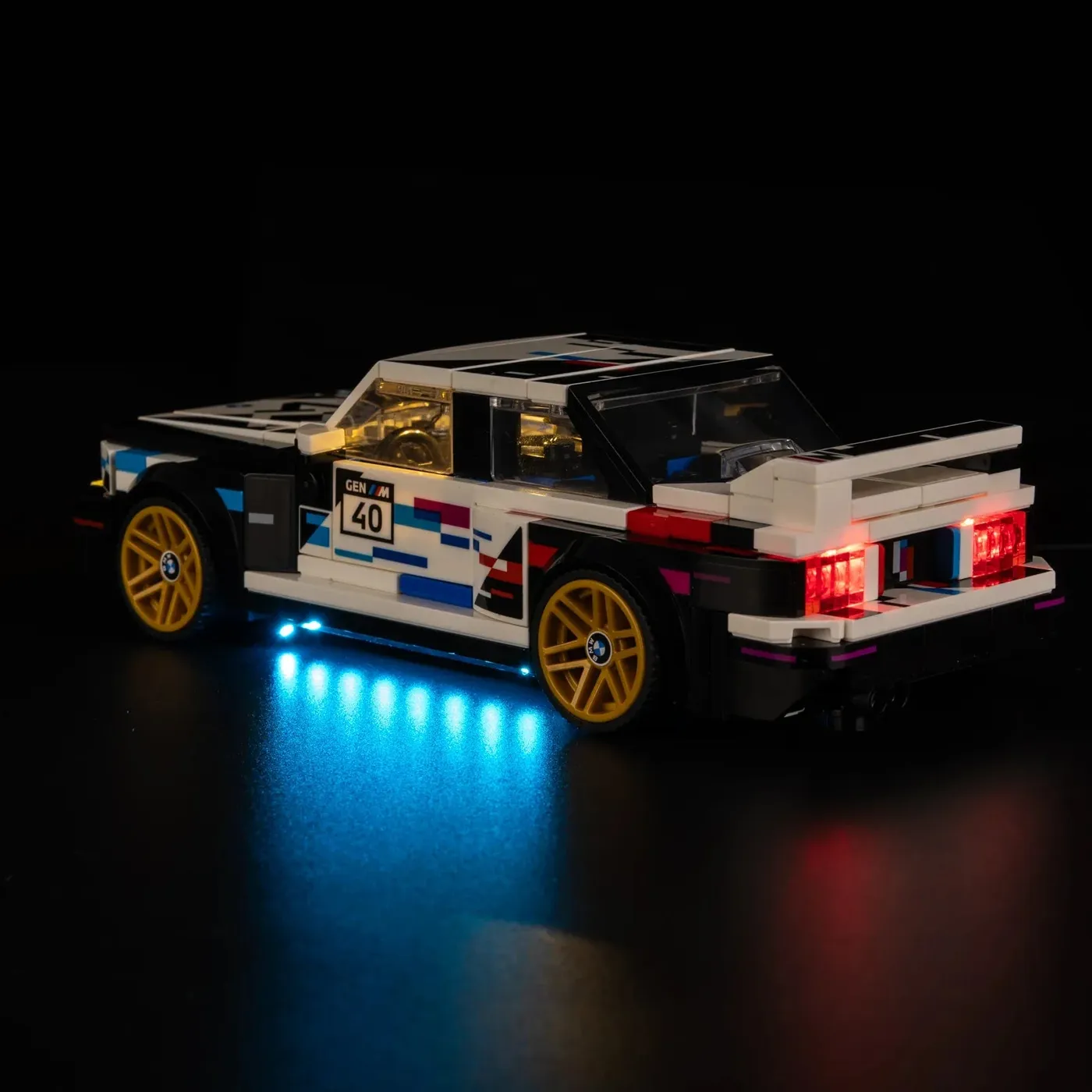 Premium-belysningskit kompatibelt med LEGO® Speed Champions BMW M3 (E30) 77263 — 3