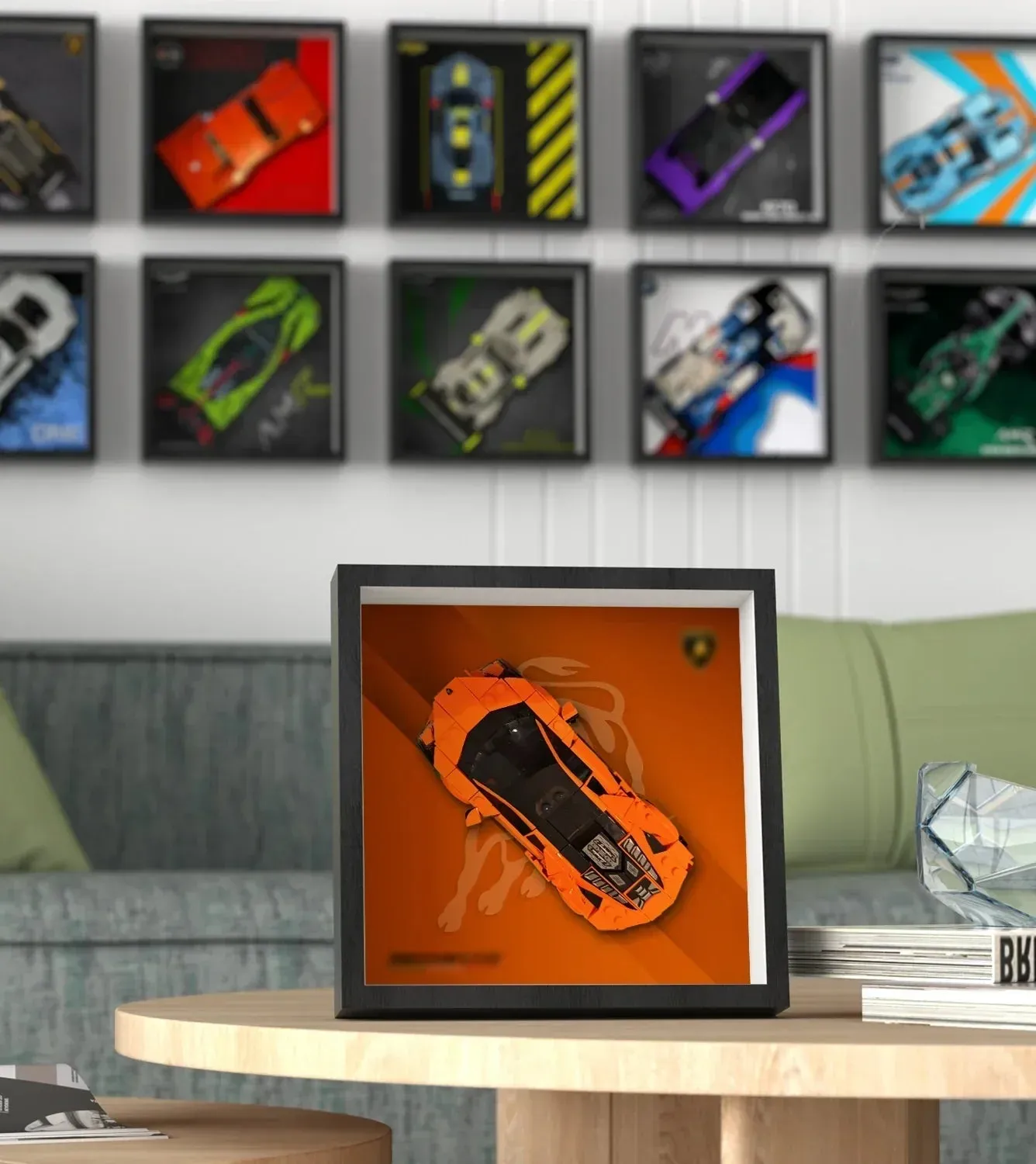 Picture frame for LEGO® Speed Champions Lamborghini Revuelto & Huracán STO 77238 — 4