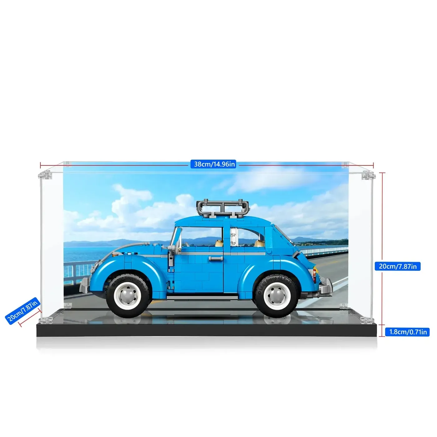 Vitrine für LEGO® Creator Expert Volkswagen Beetle 10252 — 2